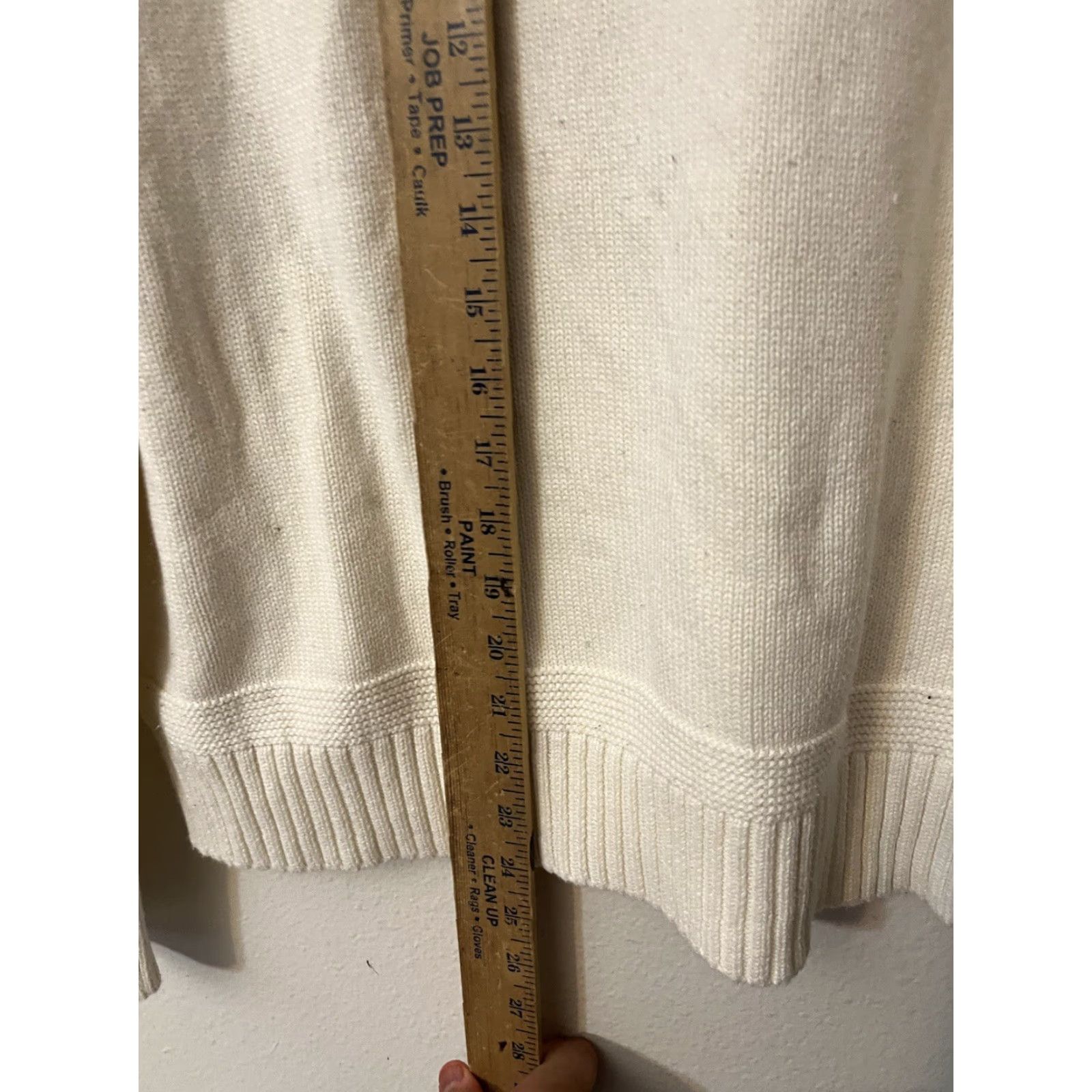 Ben Sherman VINTAGE Ben Sherman Ivory Cable Knit Sweater Men Large Crewneck Casual Classic Size US L / EU 52-54 / 3 - 4 Thumbnail