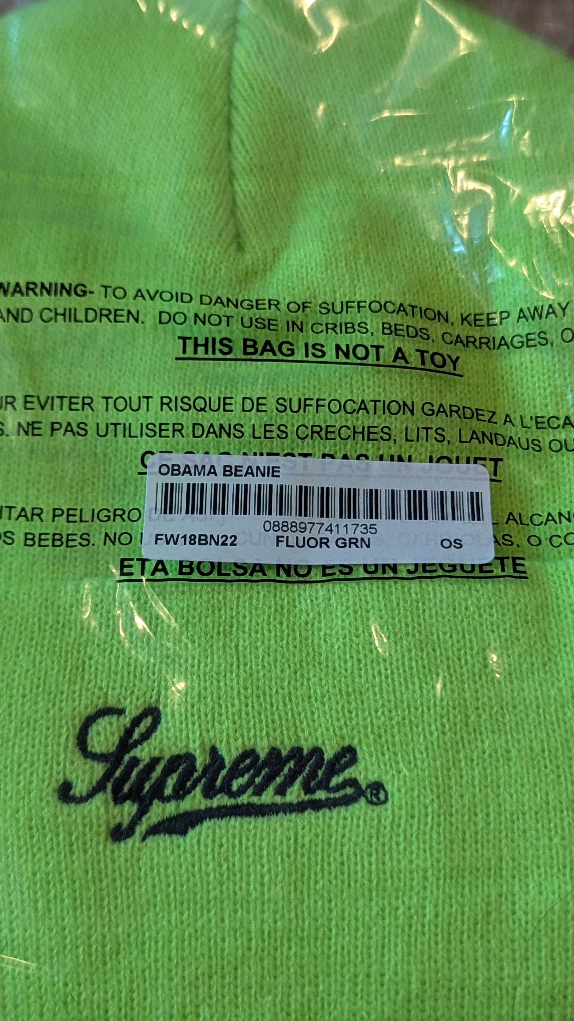 Supreme Obama Beanie Size ONE SIZE - 5 Thumbnail
