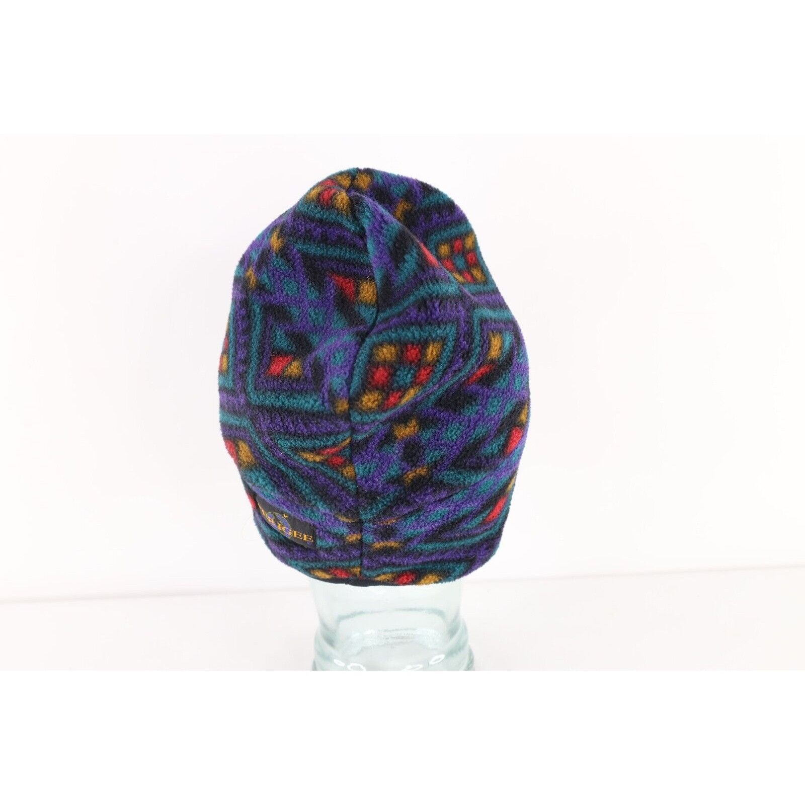 Vintage Vintage 90s Streetwear Rainbow Geometric Winter Beanie Size ONE SIZE - 4 Thumbnail