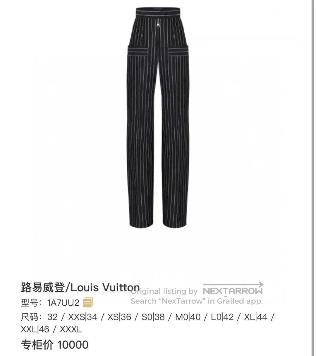 Louis Vuitton Louis Vuitton Runway Striped Wide. Size 33" - 8 Thumbnail