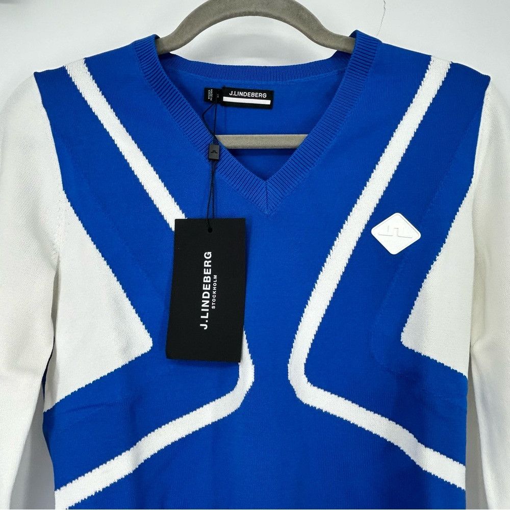 J.Lindeberg J LINDEBERG CELINE LADIES SWEATER NAUTICAL BLUE AWKW06948 Size XS / US 0-2 / IT 36-38 - 8 Thumbnail
