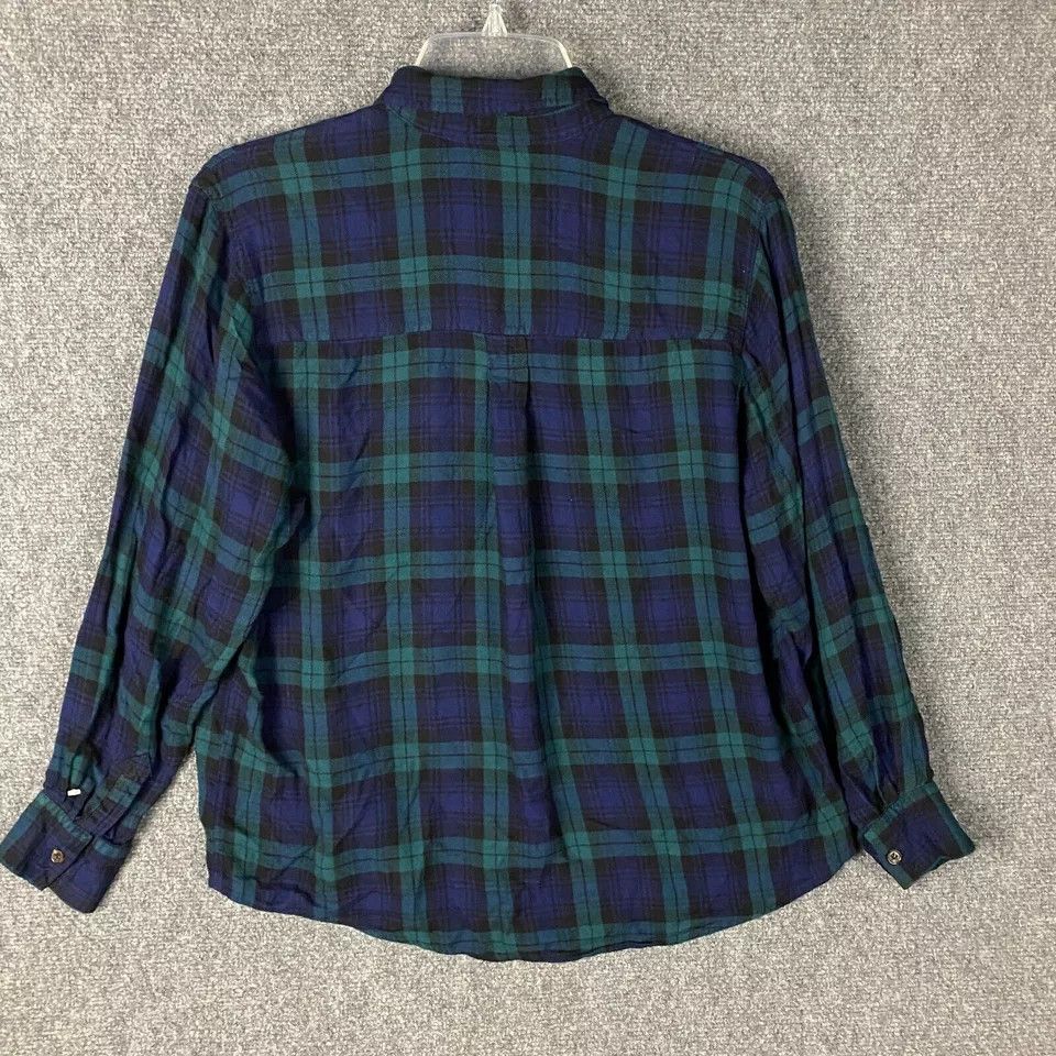 Bdg BDG Button Up Top Women's Small Long Sleeve Plaid Viscose S Size S / US 4 / IT 40 - 6 Thumbnail