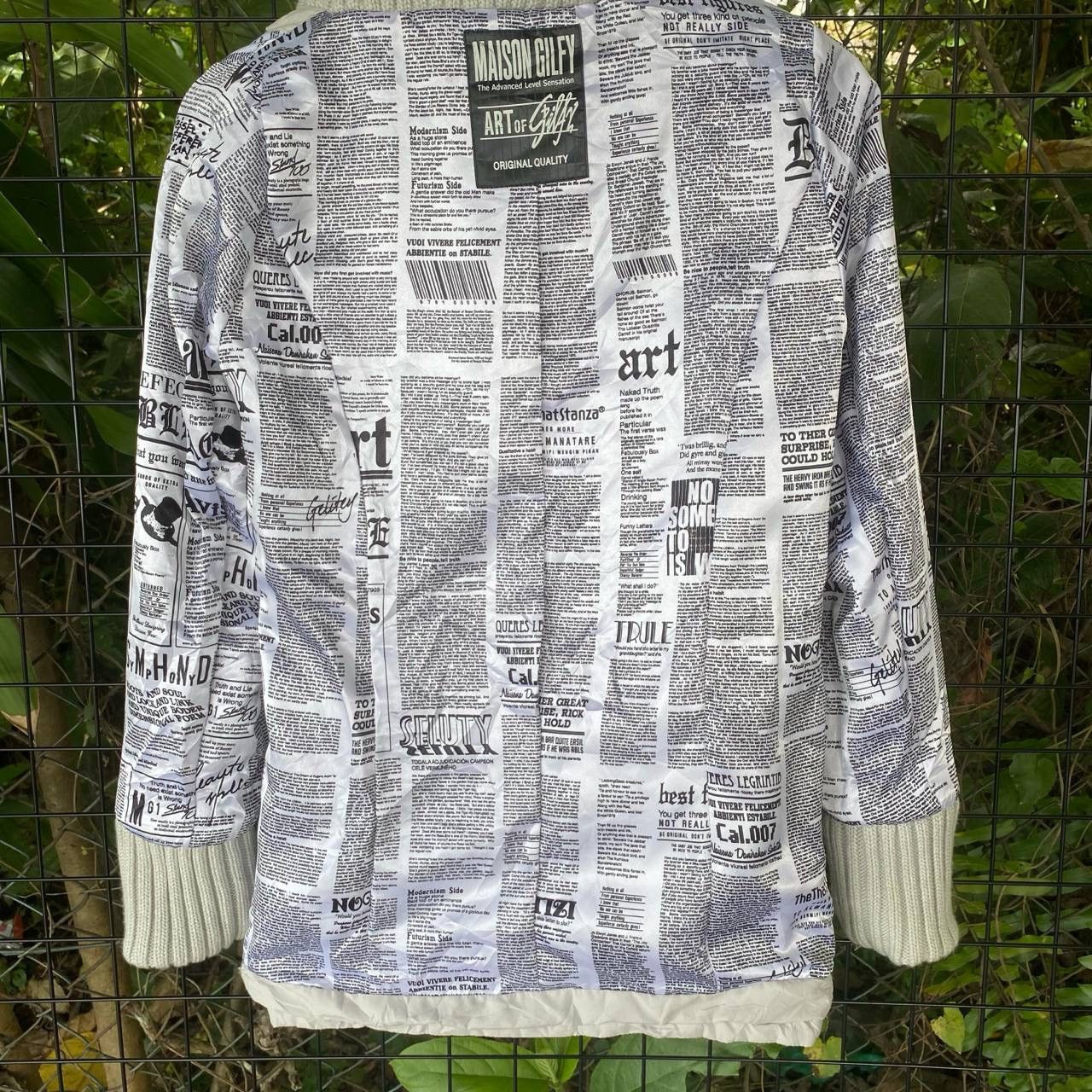 Arts & Science × Japanese Brand Vtg Fur Maison Gilfy News Paper Printed Lining Style Jacket Size S / US 4 / IT 40 - 13 Thumbnail