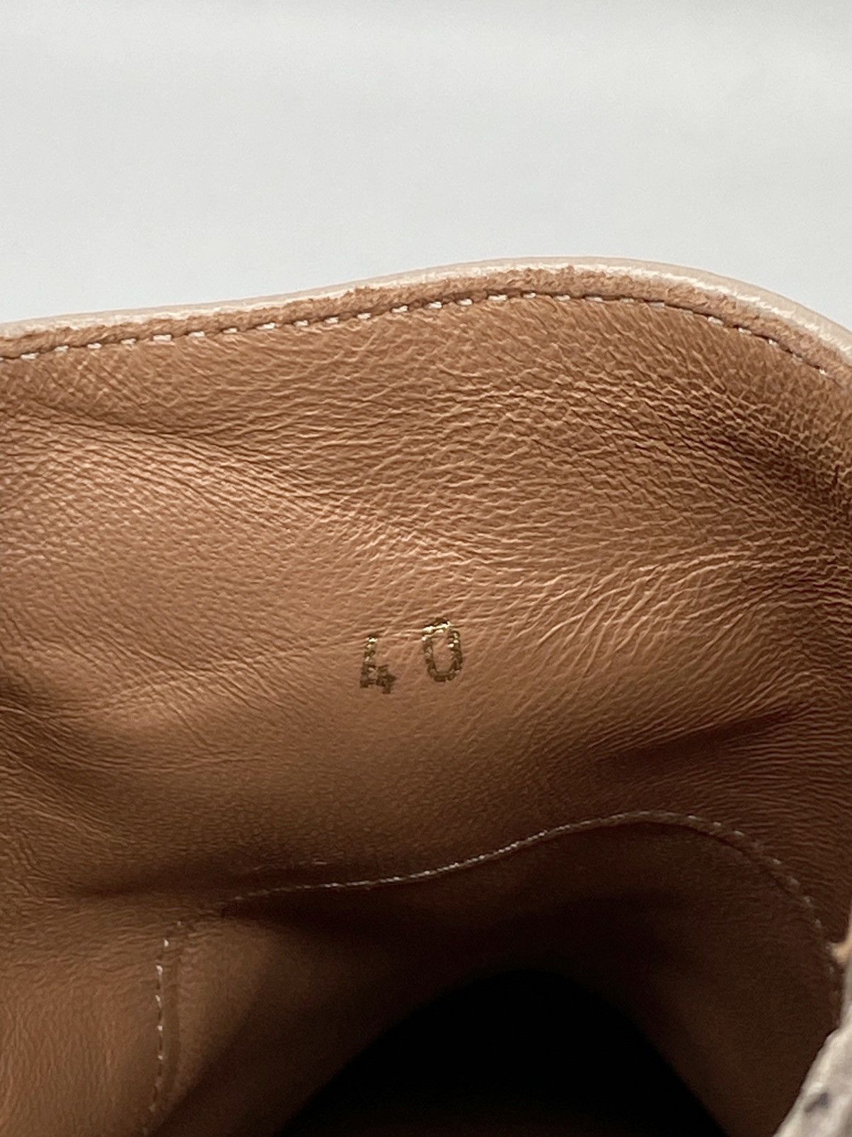 Aquazzura Aquazzura Saint Honore Leather Combat Booties size 40 Size US 10 / IT 40 - 10 Thumbnail