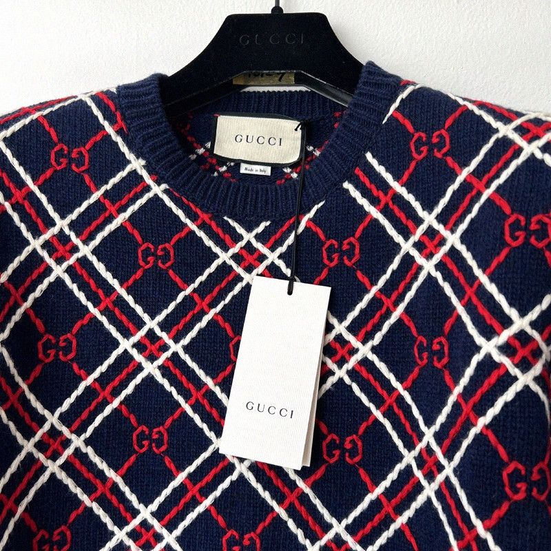 Gucci Gucci GG Logo Wool Knit Sweater Size US M / EU 48-50 / 2 - 10 Thumbnail