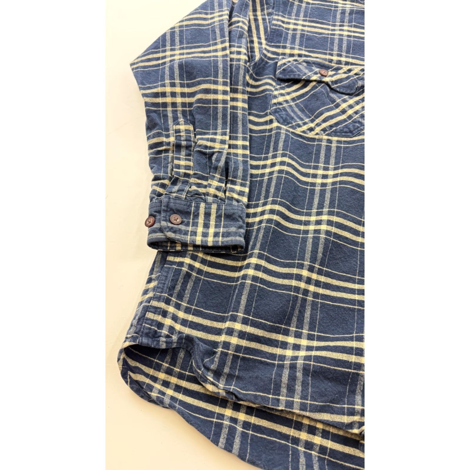 Vintage VINTAGE Northwest Winterweight Shirt Mens Large Blue Plaid Flannel Button Front Casual Size US L / EU 52-54 / 3 - 3 Thumbnail