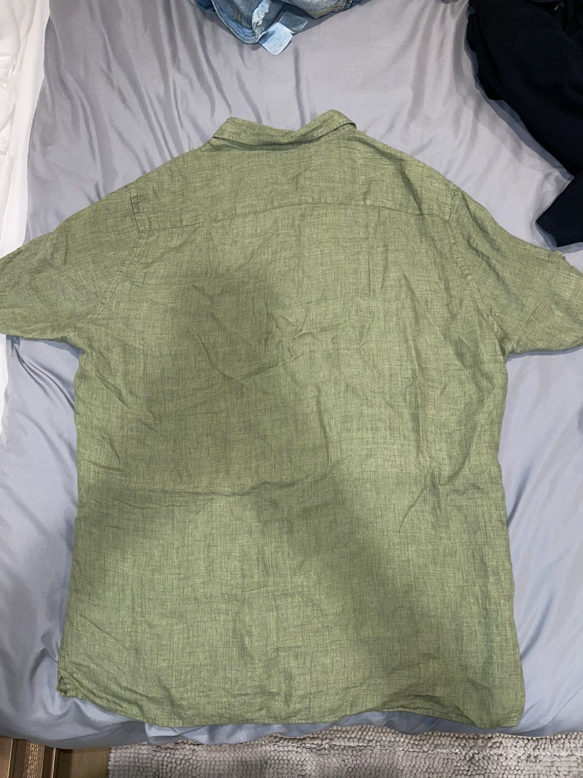 Mango MNG Green Button Up Shirt Size US L / EU 52-54 / 3 - 4 Thumbnail