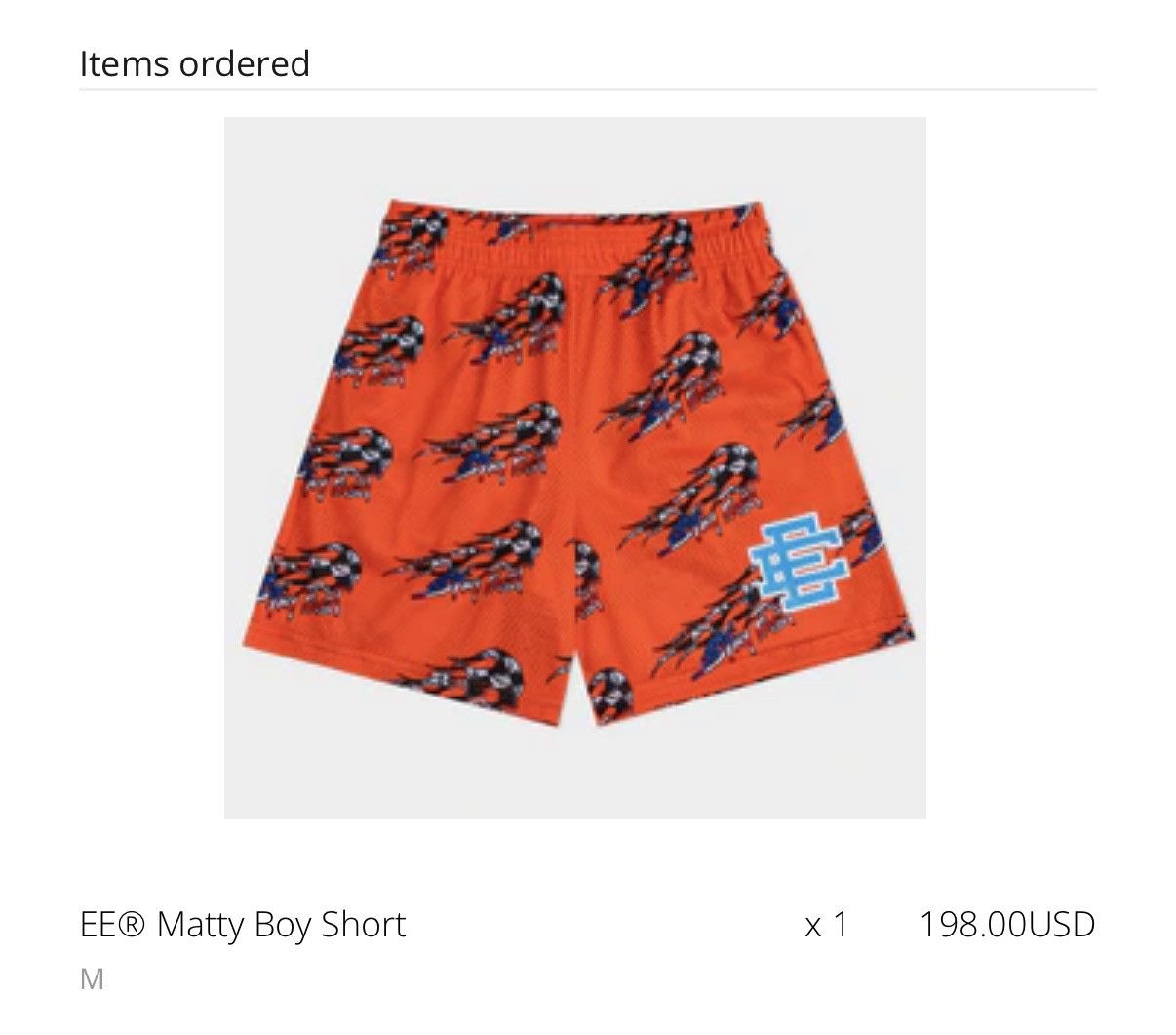 Matty Boy MEDIUM Eric Emanuel Matty Boy Orange Mesh IN HAND SHIPS ASAP Size US 32 / EU 48 - 5 Thumbnail