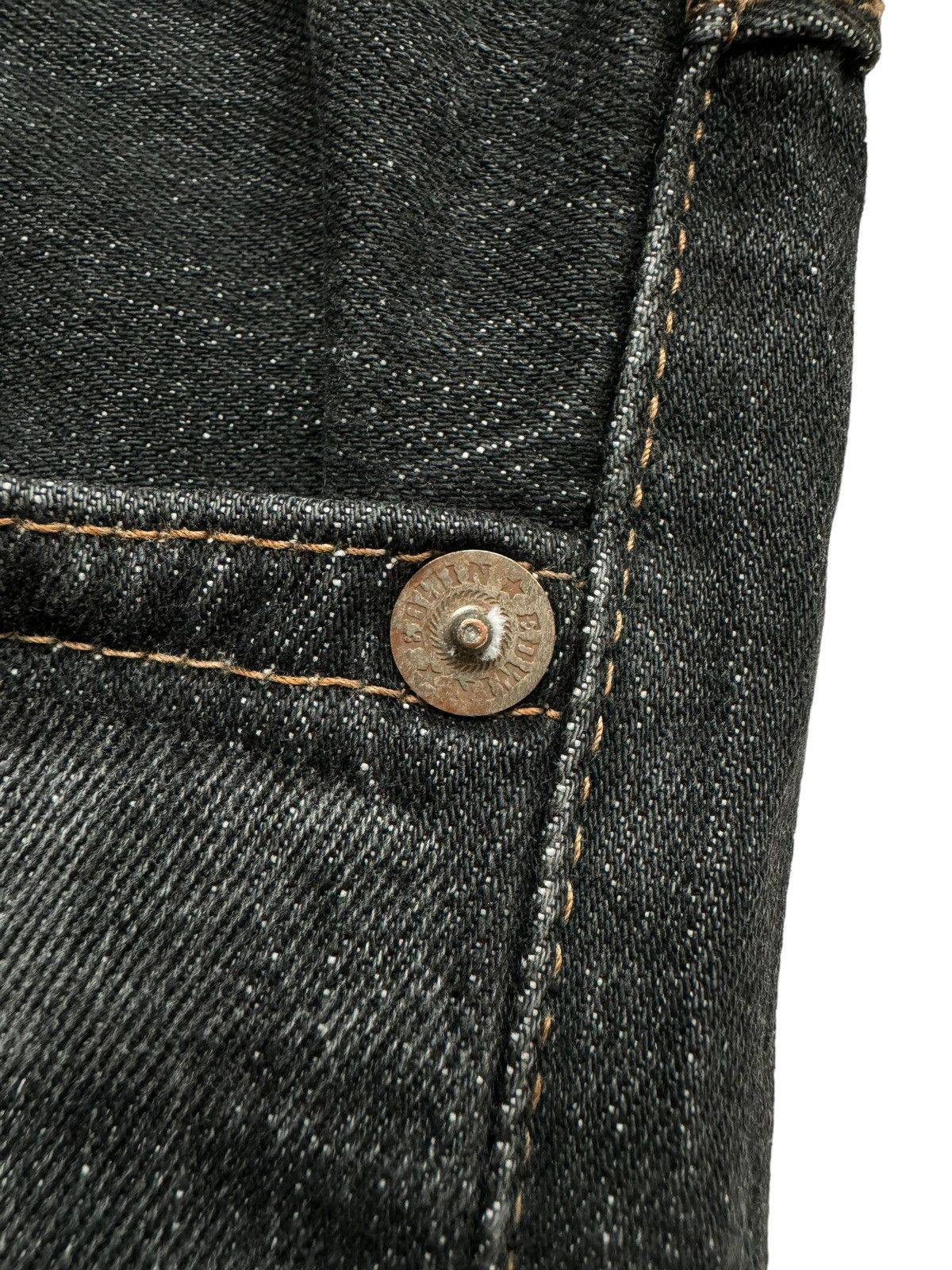 Edwin Vintage EDWIN XV Exclusive Black Denim Jeans Size US 35 - 10 Thumbnail