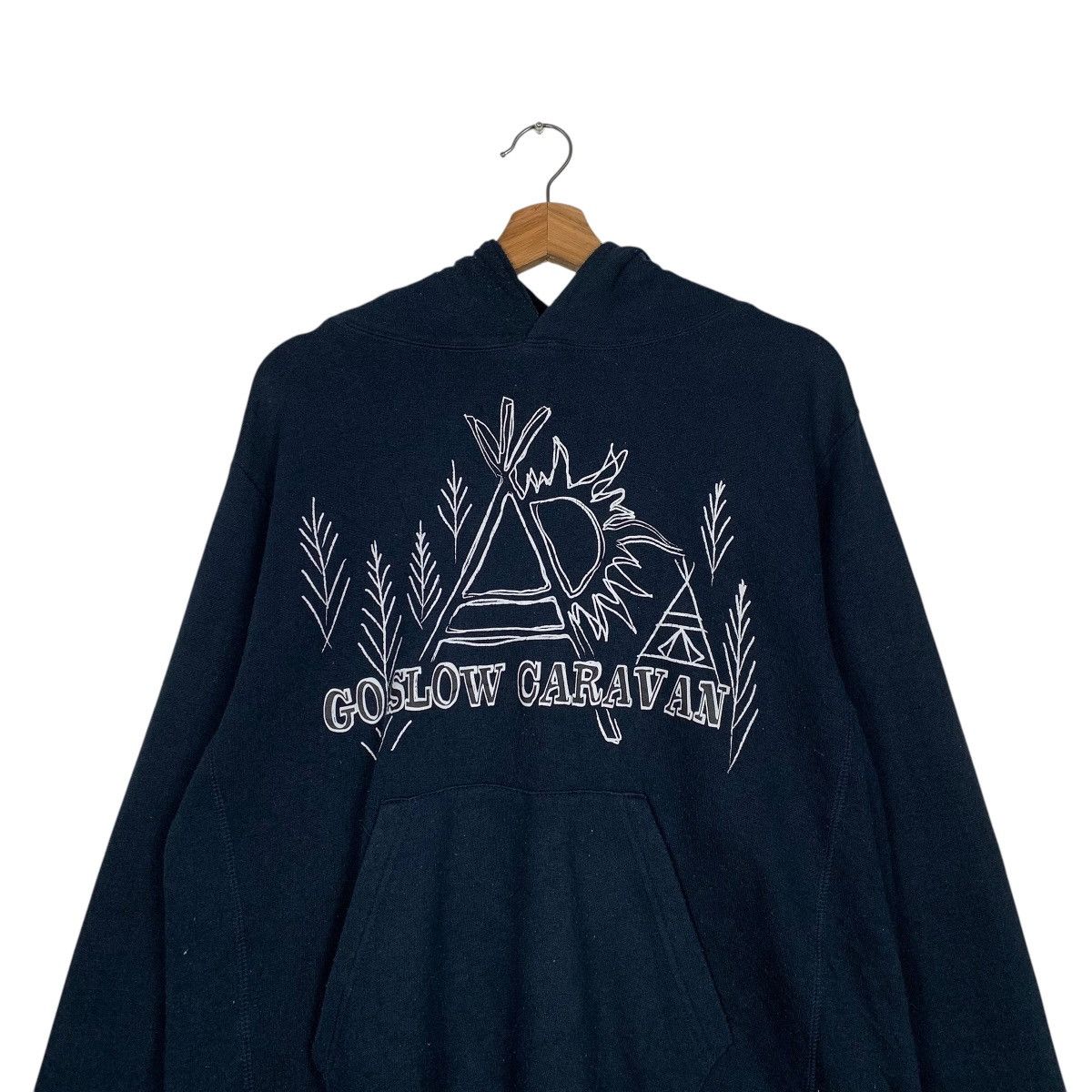 go slow caravan Go Slow Caravan Big Logo Pullover Hoodie Size US M / EU 48-50 / 2 - 11 Thumbnail