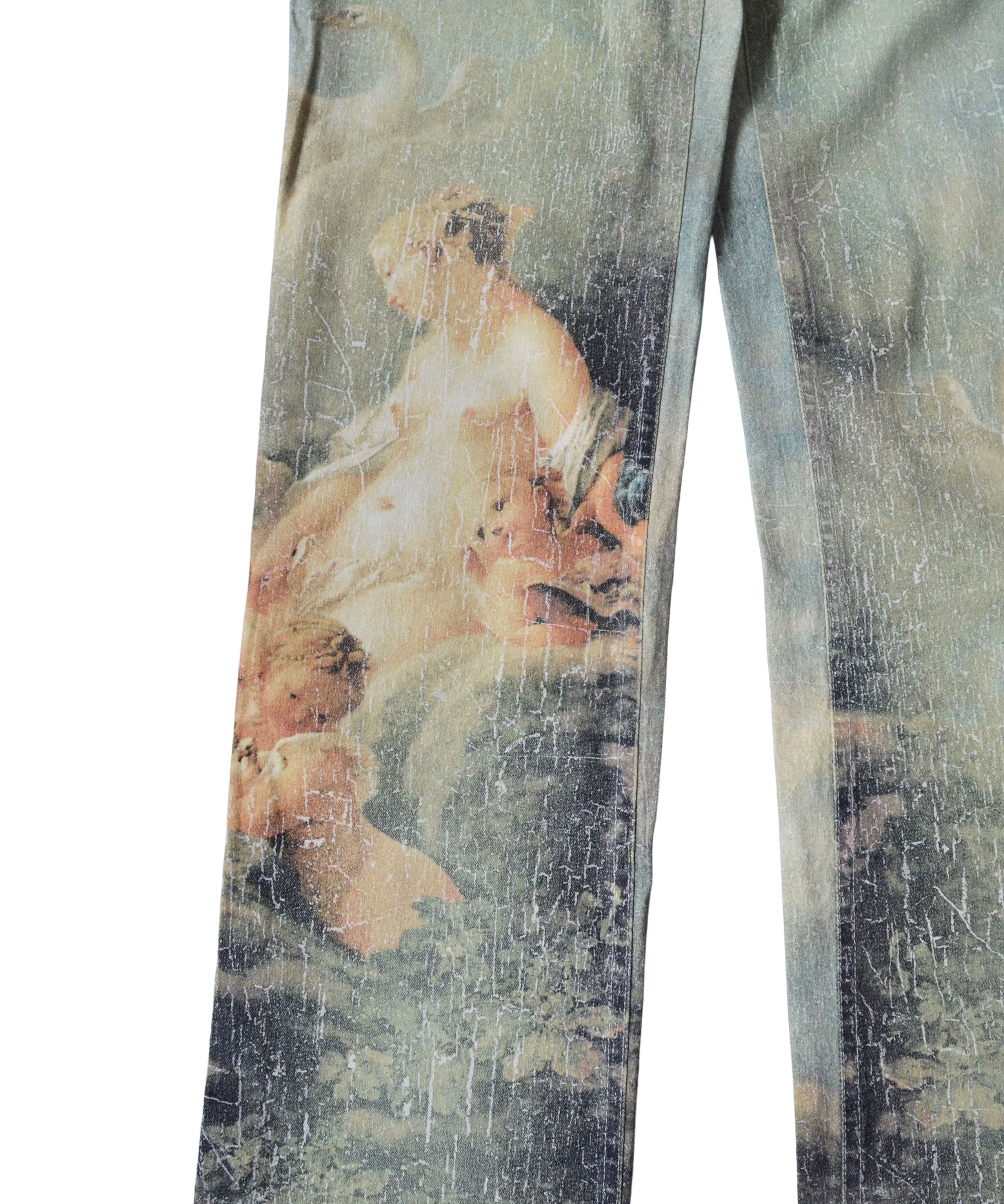 Roberto Cavalli Roberto Cavalli Jeans Pants Wild Leda Print Vintage Denim Size US 30 / EU 46 - 10 Thumbnail