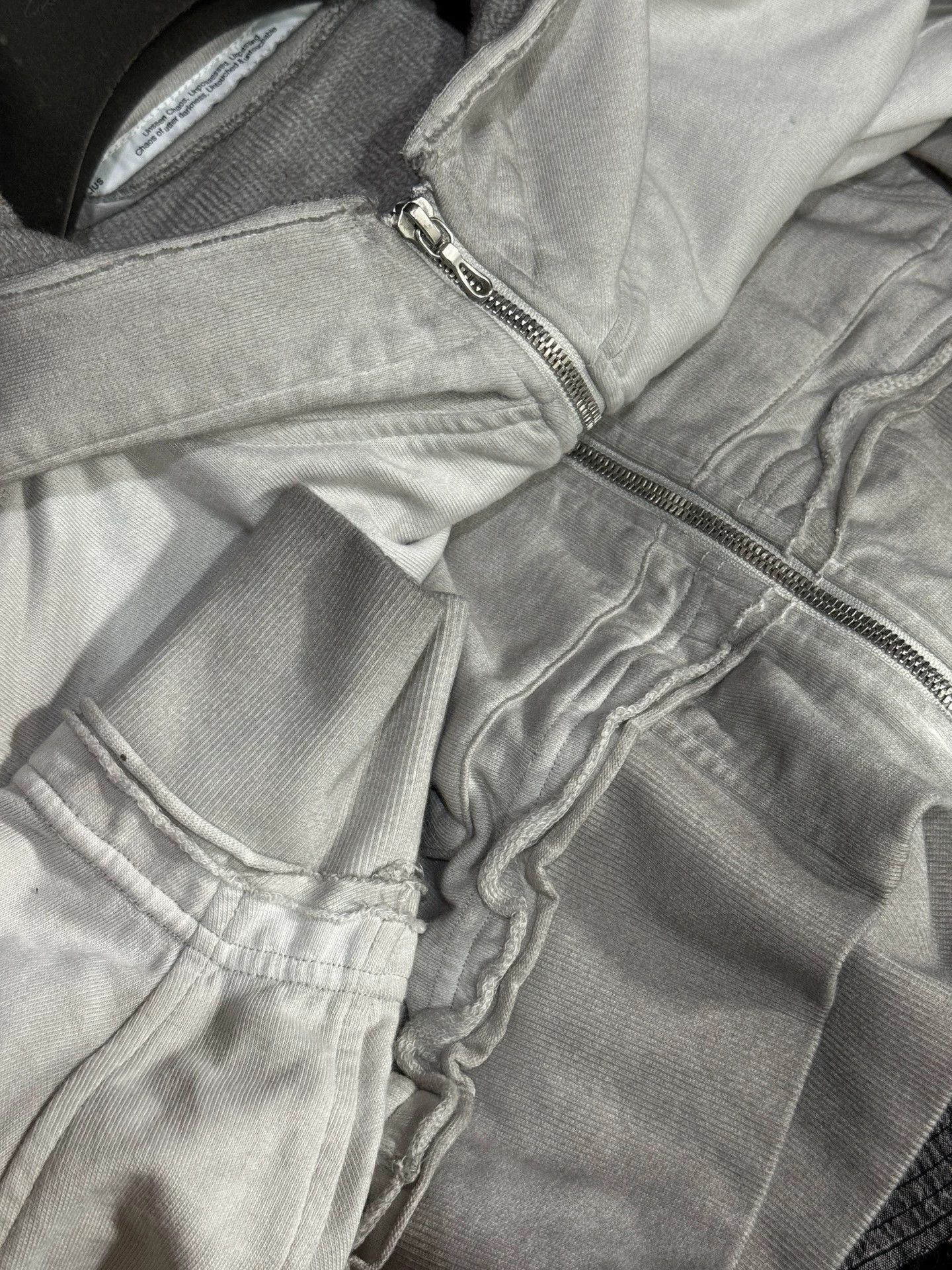 Julius Julius_7 24FW Distressed Ripped Zip-Up Hooded Sweatshirt Size US S / EU 44-46 / 1 - 3 Thumbnail