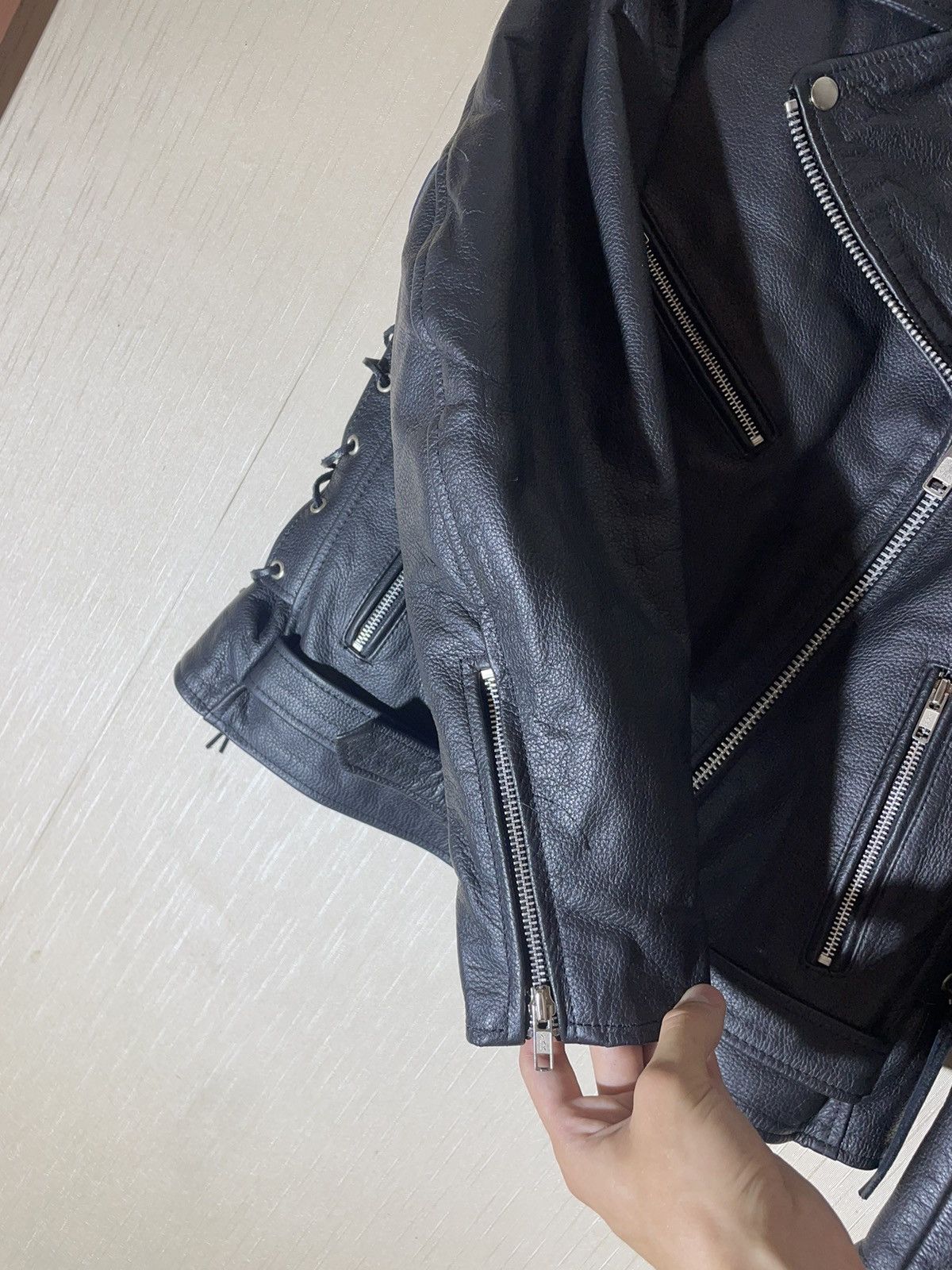 Japanese Brand × Vintage × Yohji Yamamoto Yohji Yamamoto Y’s vintage leather biker jacket Size US S / EU 44-46 / 1 - 9 Thumbnail