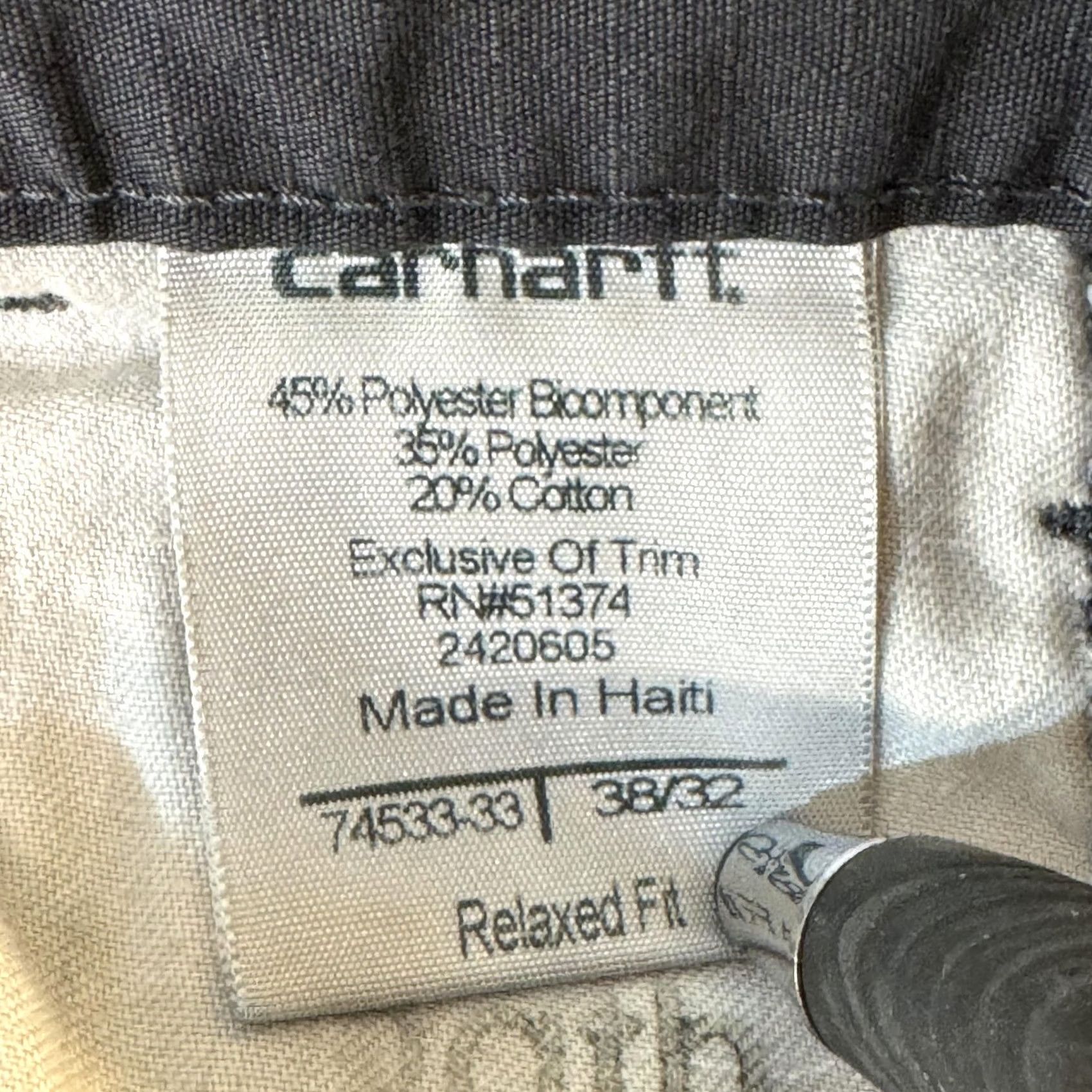 Carhartt VINTAGE Carhartt Pants Mens 38x30 Gray Ripstop Utility Relaxed Fit Carpenter Workwear Size US 38 / EU 54 - 6 Thumbnail
