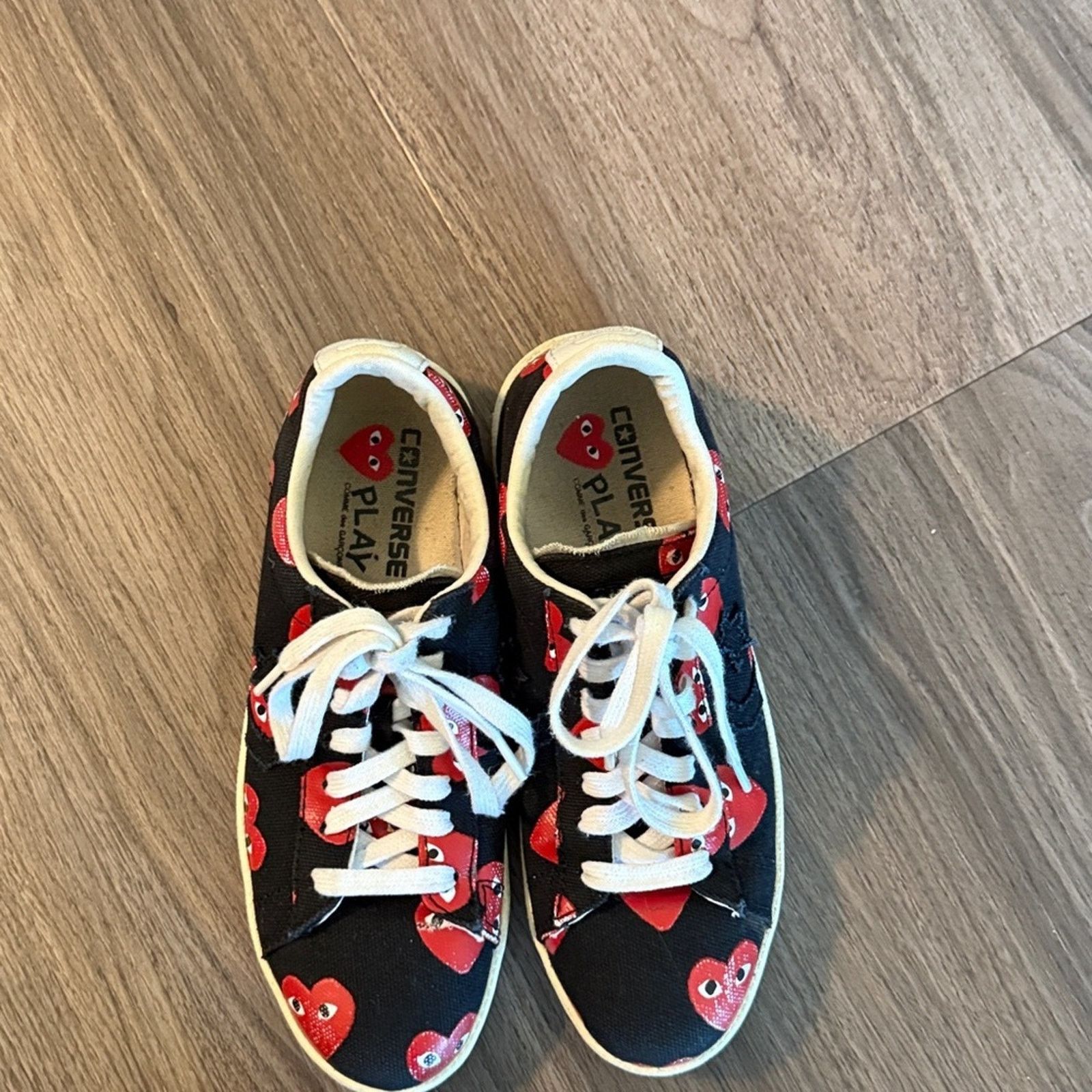 Comme des Garcons Comme des garçons play black heart print low top converse Size US 7.5 / IT 37.5 - 6 Thumbnail