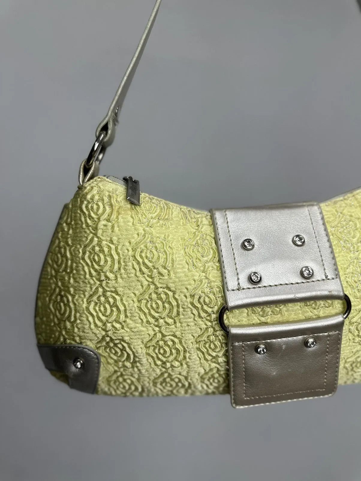14th Addiction Vintage Japan Guess Leather Bag Yellow Messenger Y2K Size ONE SIZE - 9 Thumbnail