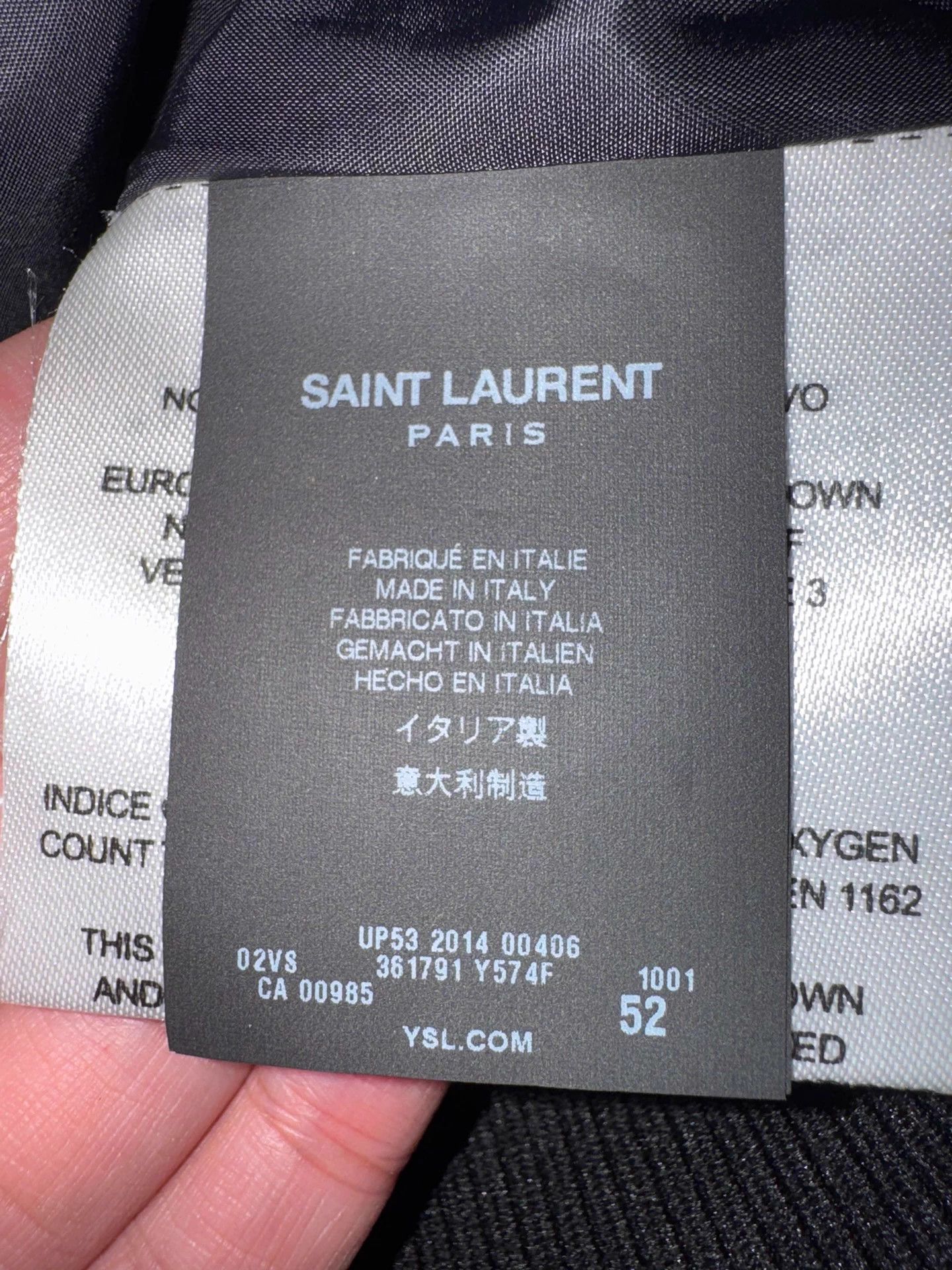 Saint Laurent Paris Saint Laurent SLP 14 Rivet Sheepskin Down Jacket 52 Rare New Size US L / EU 52-54 / 3 - 3 Thumbnail