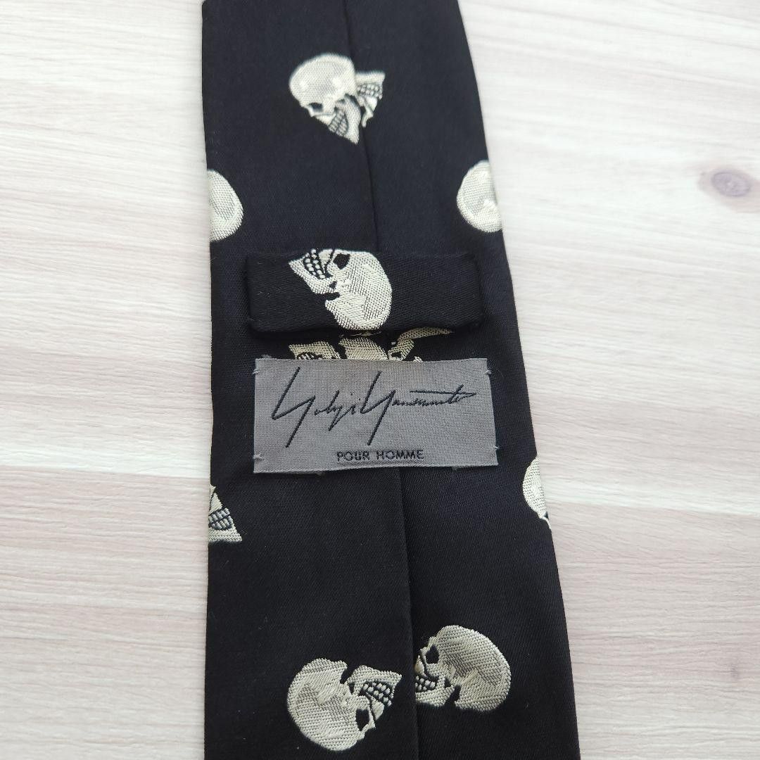 Yohji Yamamoto yohji yamamoto pour homme 14aw/skull embroidered tie Size ONE SIZE - 4 Thumbnail