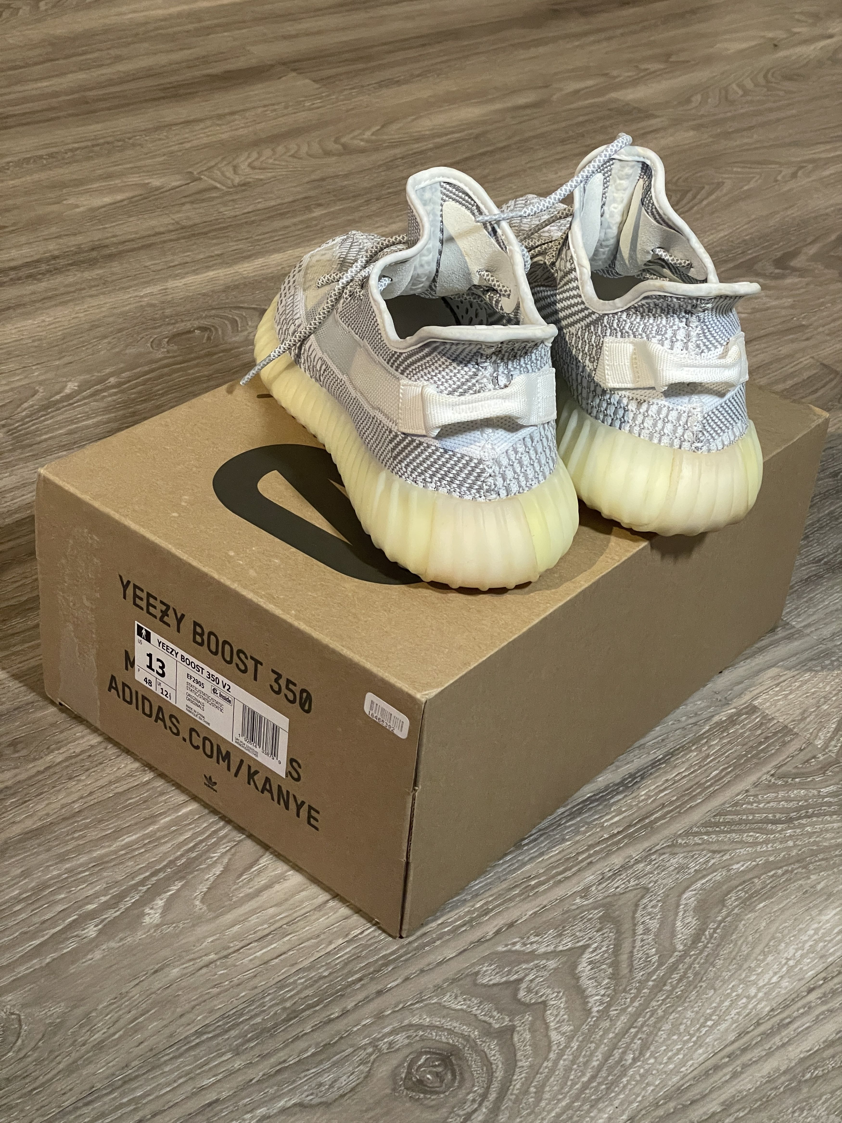 Yeezy adidas Yeezy Boost 350 V2 Cloud White Size US 13 / EU 46 - 4 Thumbnail