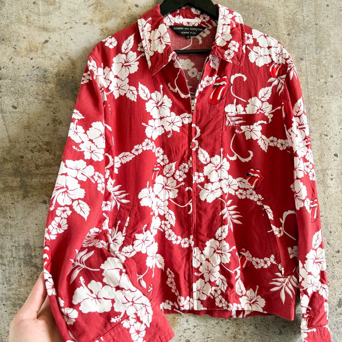 Comme des Garcons Homme Plus × The Rolling Stones CDG homme Plus AD2005 Rolling Stones Hawaiian Zip Shirt Size US S / EU 44-46 / 1 - 1 Thumbnail