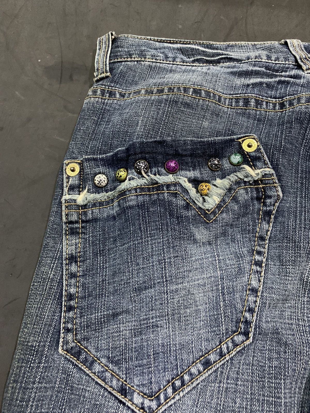 If Six Was Nine 🖤BLACKDAY🖤stone flared jeans ifsixwasnine lgb styled Size US 32 / EU 48 - 8 Thumbnail