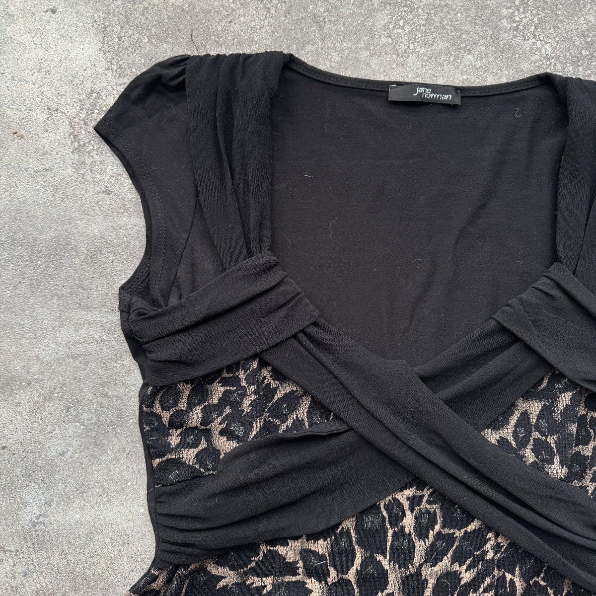 Hysteric Glamour 2000’s Jane Norman Y2K Sexy Glam Leopard Bodycon Blouse Size L / US 10 / IT 46 - 4 Thumbnail