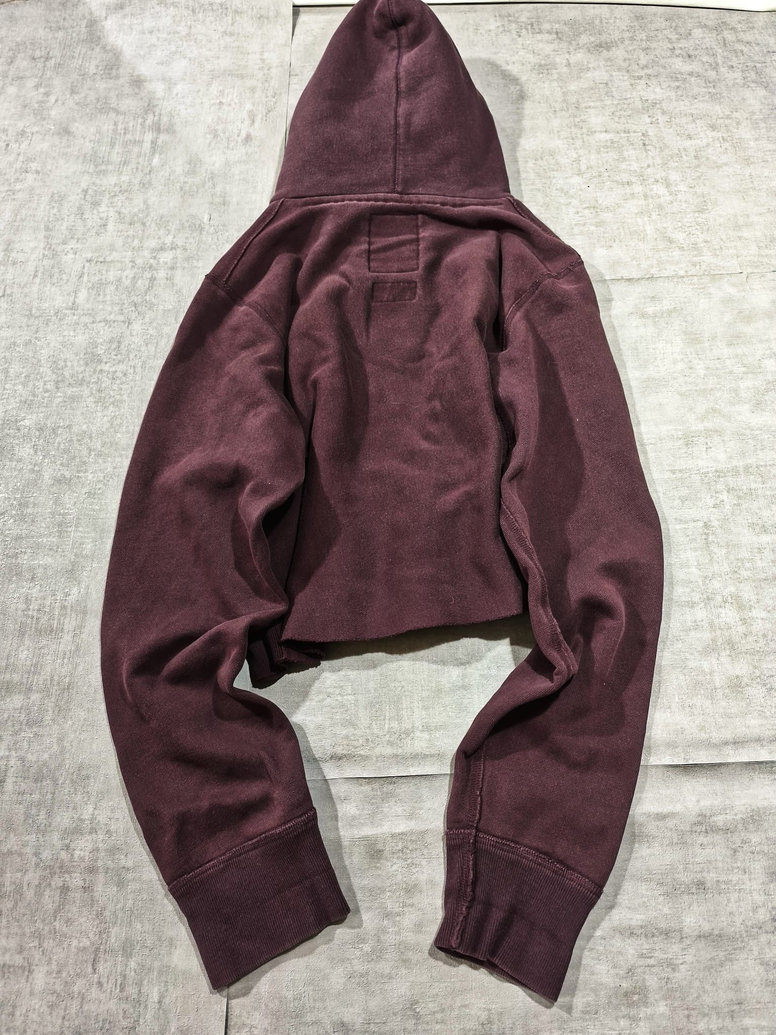 Abercrombie & Fitch Abercrombie vintage trashed cropped hoodie heavyweight sz L Size US L / EU 52-54 / 3 - 4 Thumbnail
