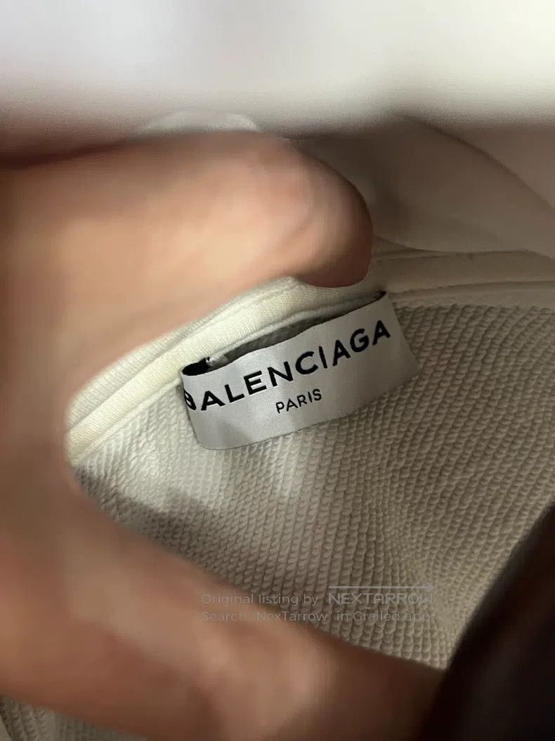 Balenciaga Balenciaga Hooded Sweatshirt White Size US M / EU 48-50 / 2 - 5 Thumbnail