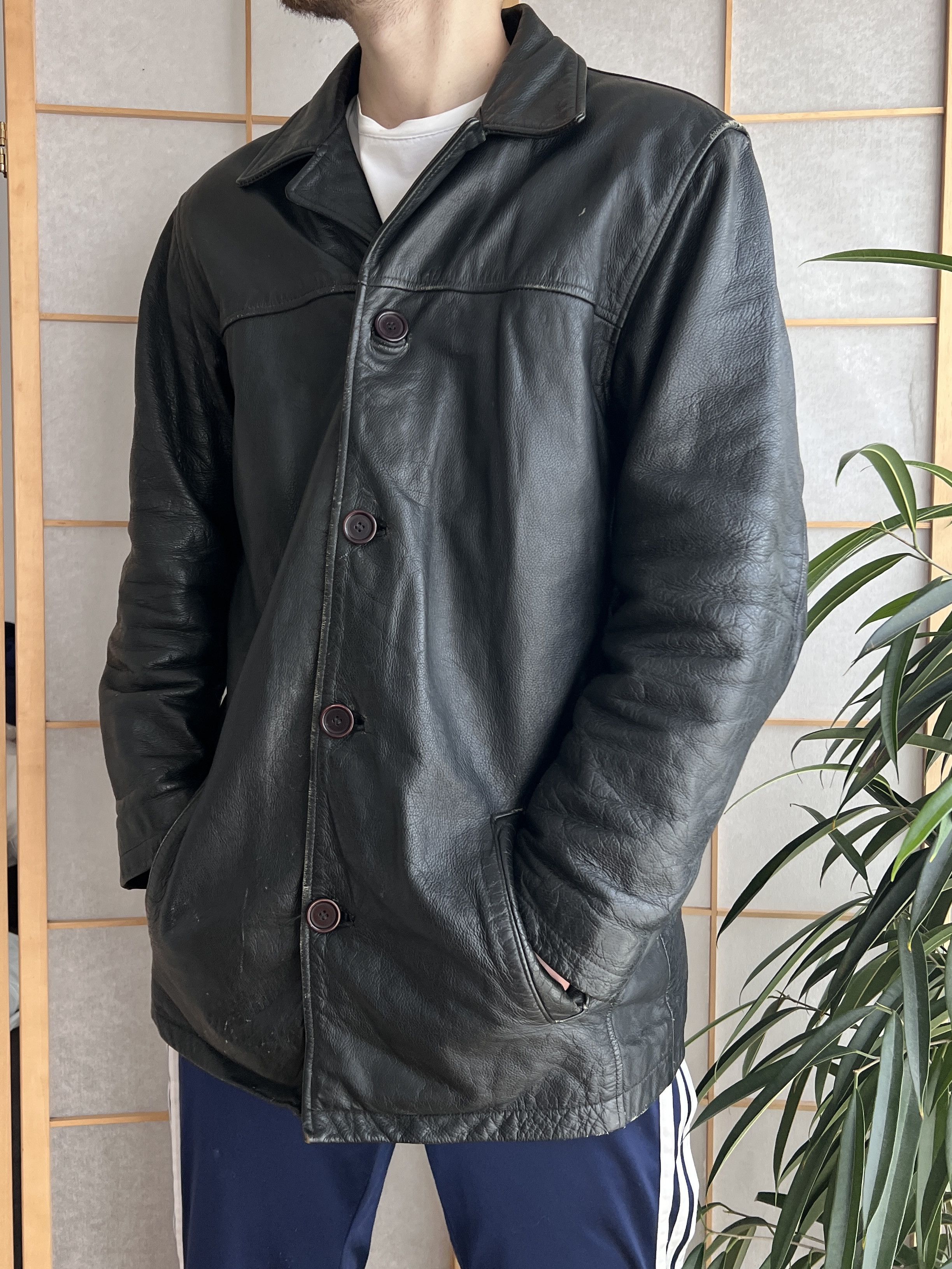 If Six Was Nine 14th Addiction Yohji Yamamoto style leather jacket LGB Boxy Size US L / EU 52-54 / 3 - 1 Thumbnail