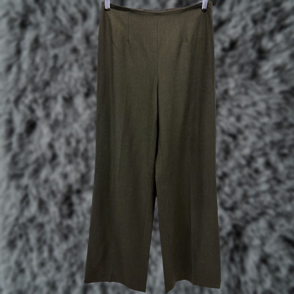 VINTAGE Ralph Lauren Wide Leg Pants Women Sz Wool Blend Dress