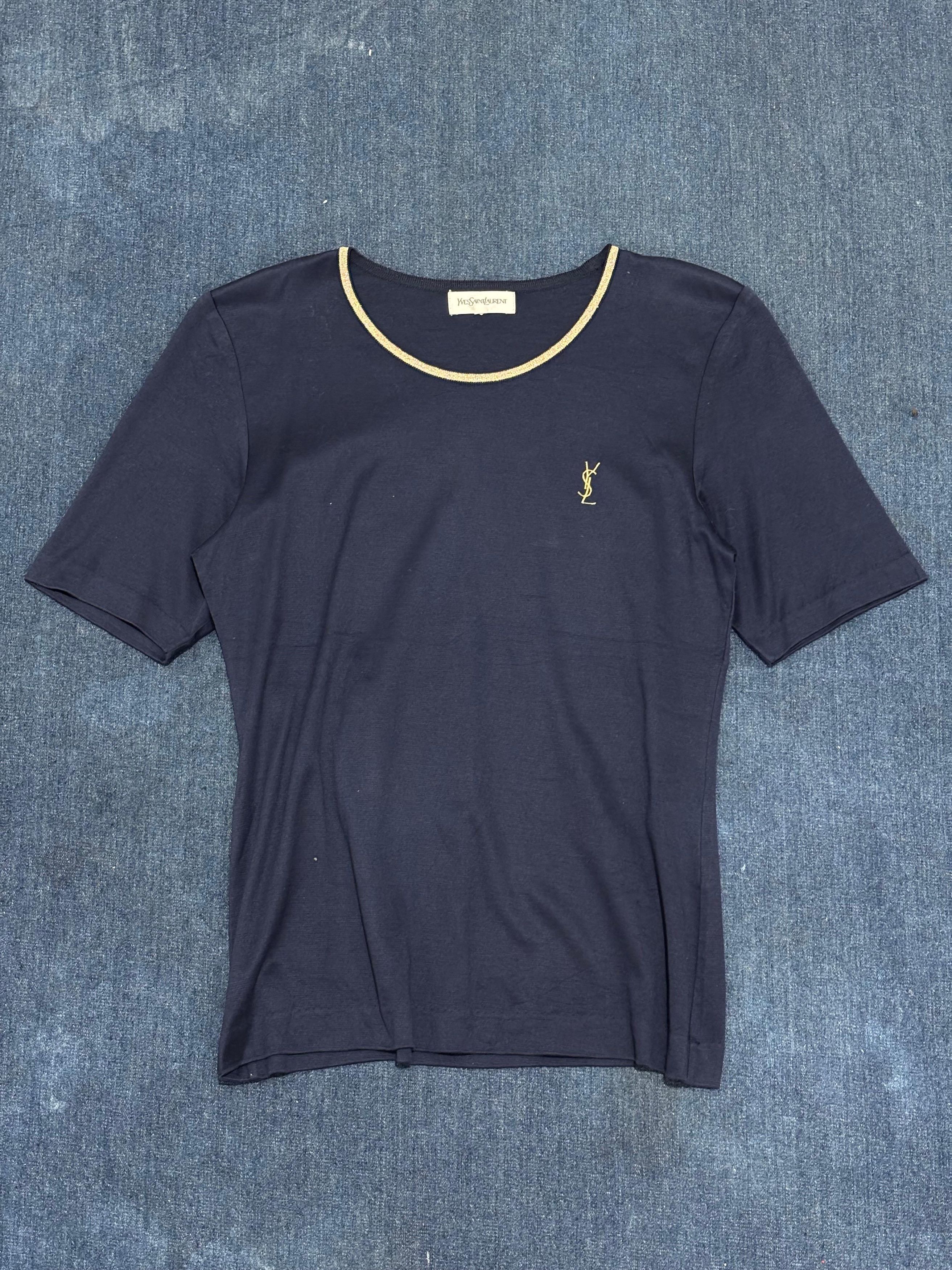 Yves Saint Laurent Yves Saint Laurent T-Shirt Size L / US 10 / IT 46 - 1 Thumbnail