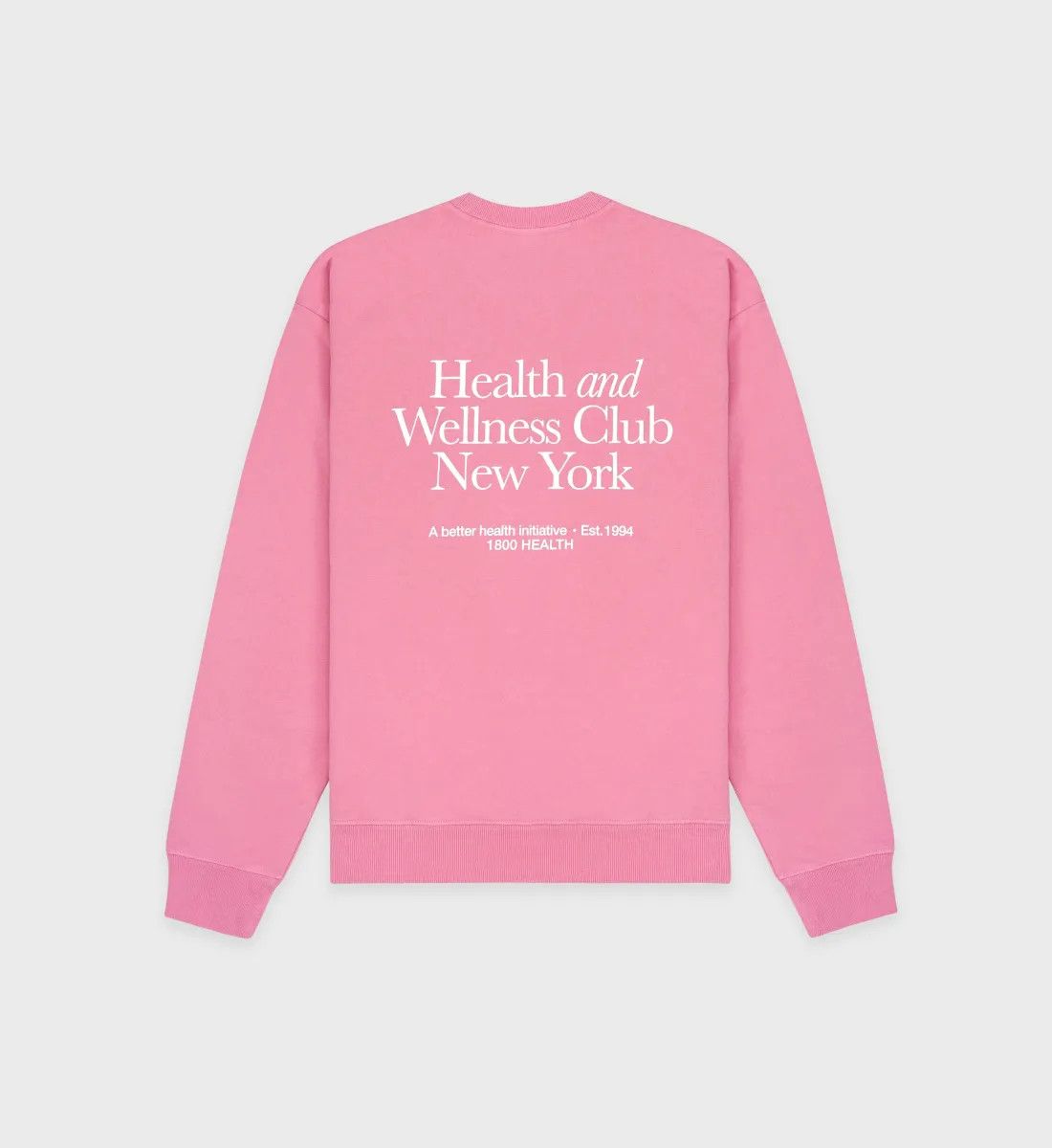Sporty & Rich o1mle0525 Hwcny Crewneck Sweatshirt in Pink Size M / US 6-8 / IT 42-44 - 2 Thumbnail