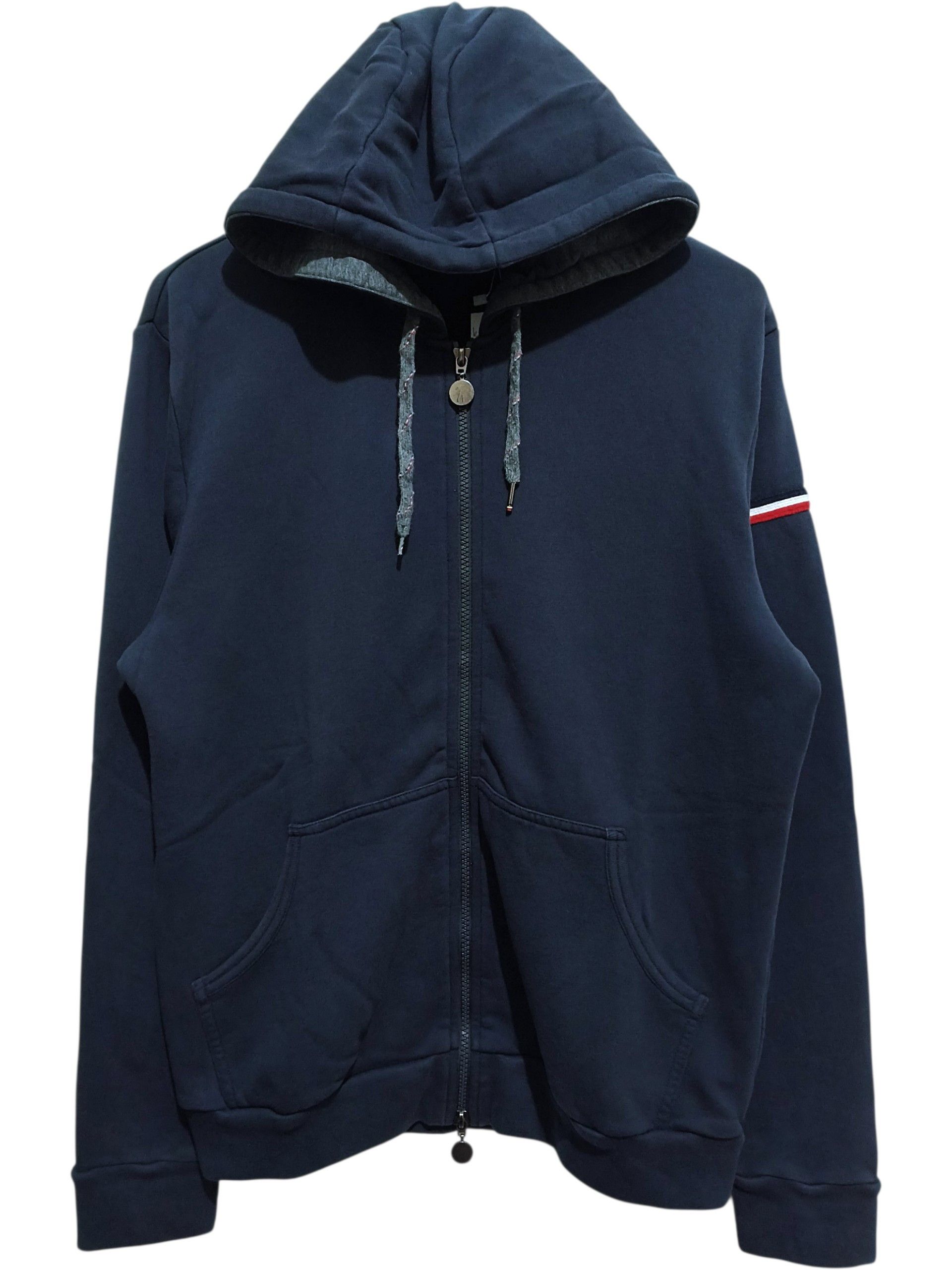 Moncler Moncler Maglia Cardigan Navy Gamme Blue Zip Hoodie Size US L / EU 52-54 / 3 - 1 Thumbnail