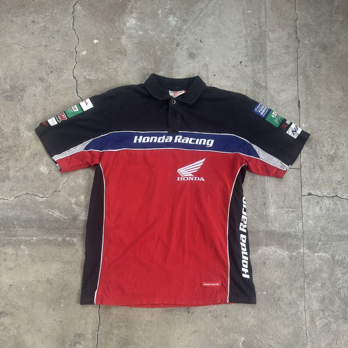 Honda Vintage y2k 90s Honda Racing polo shirt Size US XL / EU 56 / 4 - 1 Thumbnail
