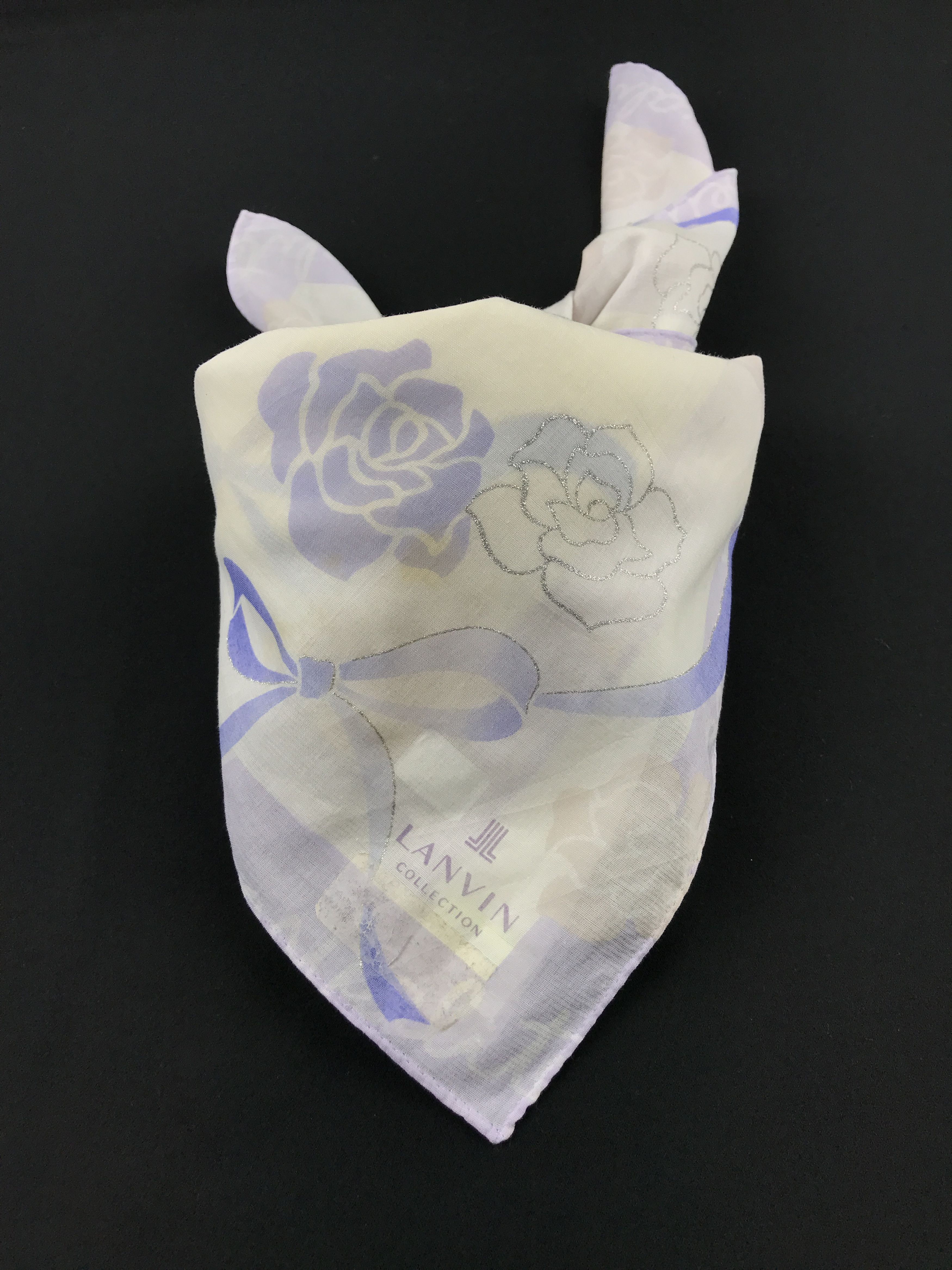 Designer × Lanvin × Vintage Vintage Lanvin Bandana Neckerchief Handkerchief Size ONE SIZE - 3 Thumbnail
