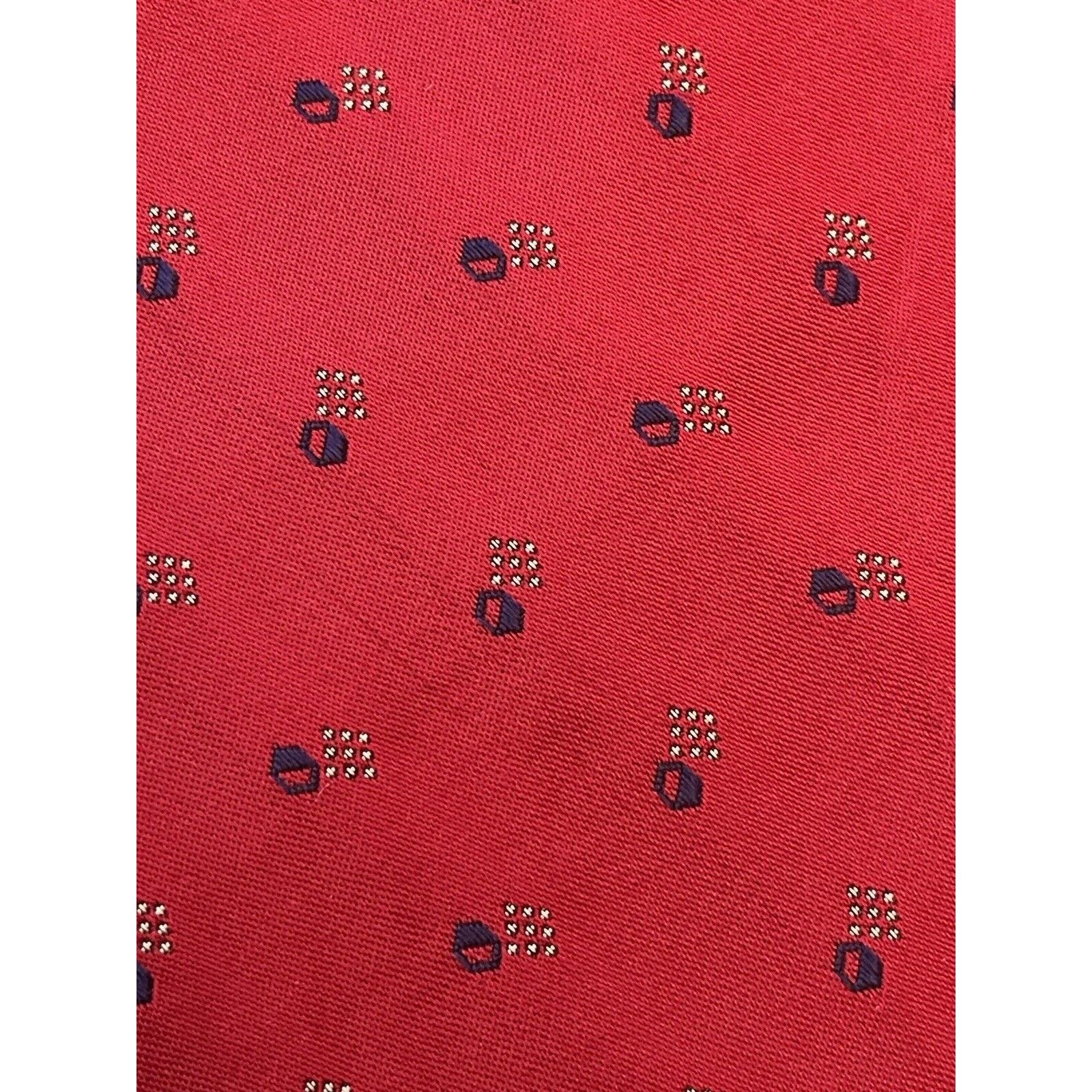 Lauren Ralph Lauren Lauren Ralph Lauren Green Label Red Blue Hand Made 100% Silk Size ONE SIZE - 10 Thumbnail