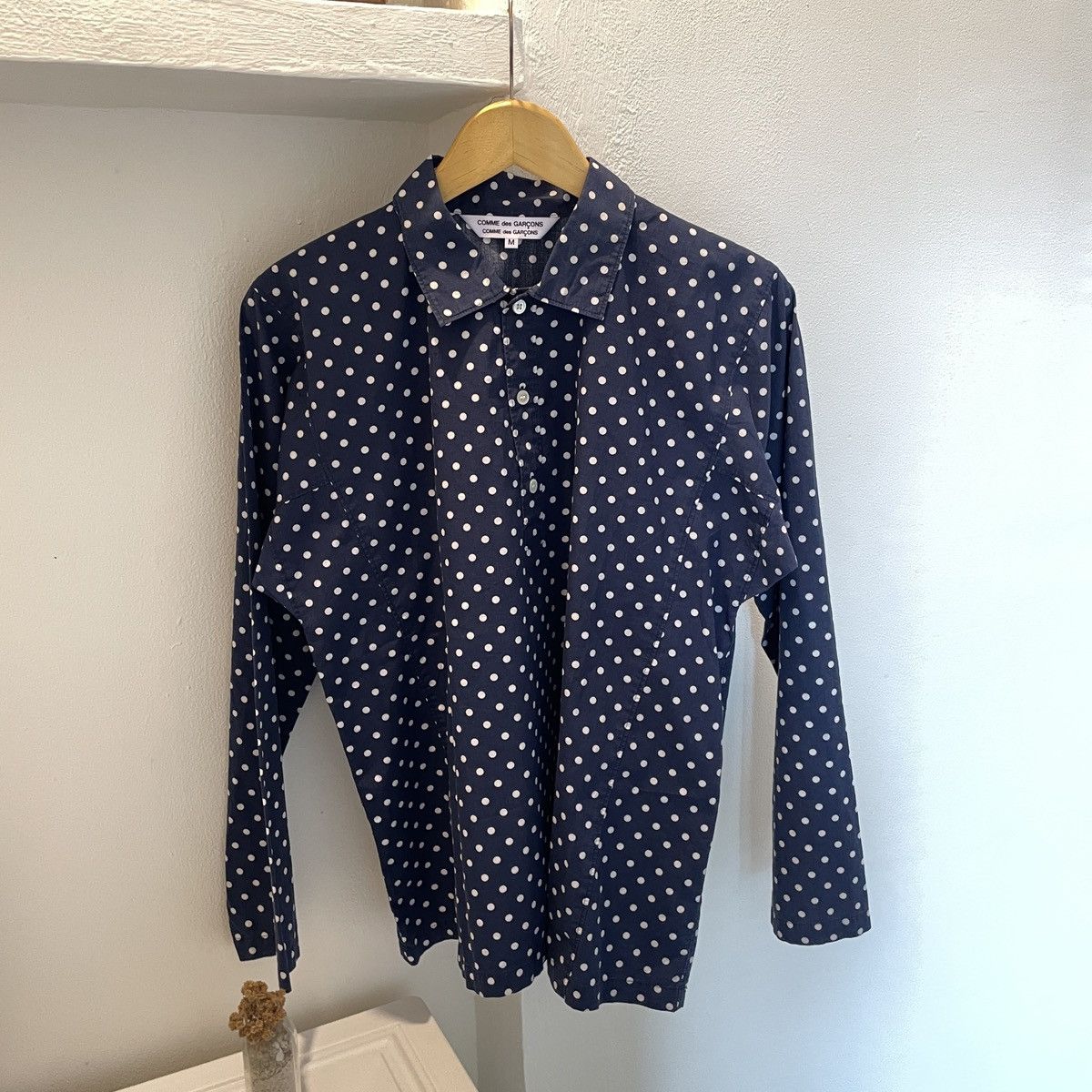 Comme des Garcons Comme Des Garcons half button polka shirt Size US M / EU 48-50 / 2 - 1 Thumbnail