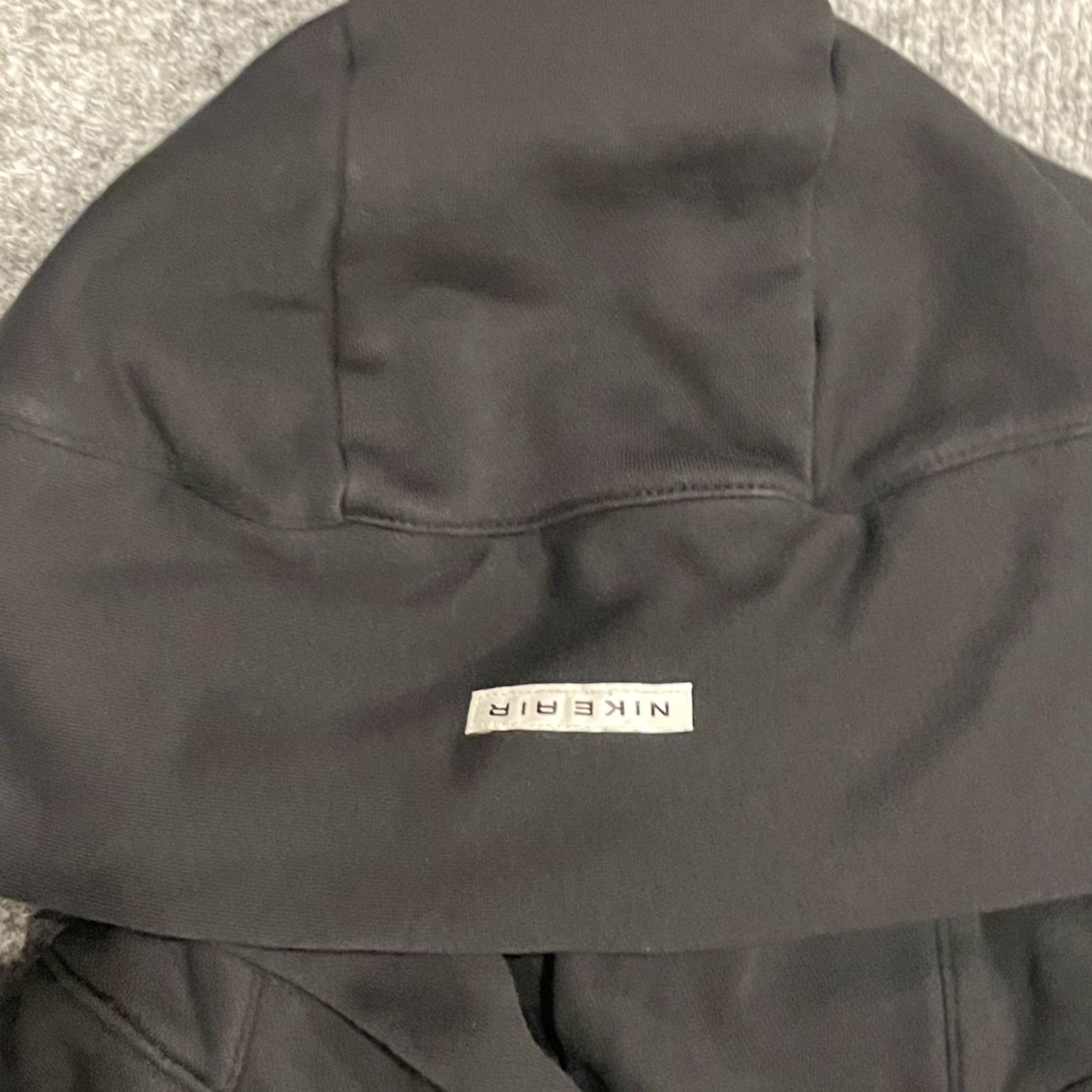 Nike VINTAGE Nike Air Fleece Oversized Hoodie Womens XL Black Swoosh Logo Sweatshirt DQ8915 Size XL / US 12-14 / IT 48-50 - 4 Thumbnail