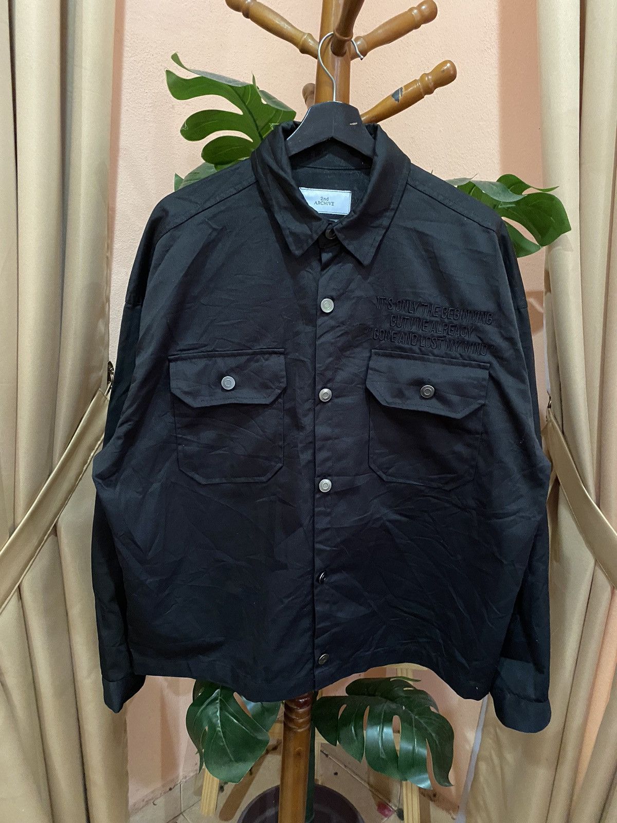 Japanese Brand 2nd Archive Black Utility Jacket – Contemporary Streetwear Size US L / EU 52-54 / 3 - 3 Thumbnail