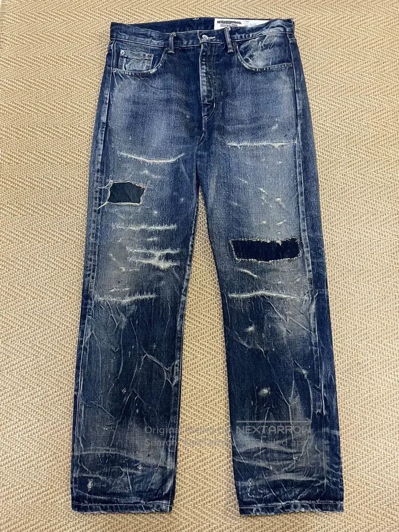 Neighborhood Neighborhood size M 20ss Bullet Hole King of Denim NBHD Wa Size US 27 - 1 Thumbnail