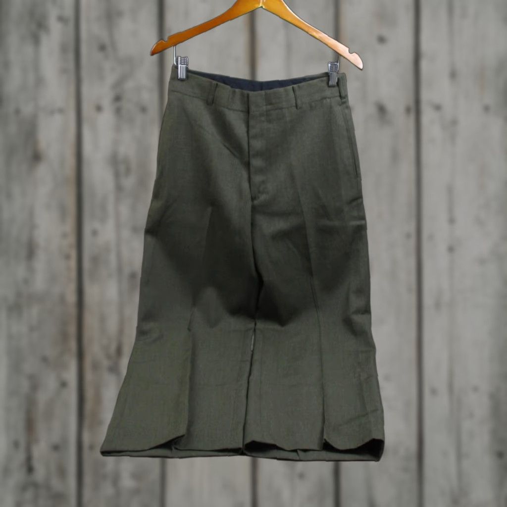 slim fit dress slacks Green London Shrunk wool suit – Herse main image 1