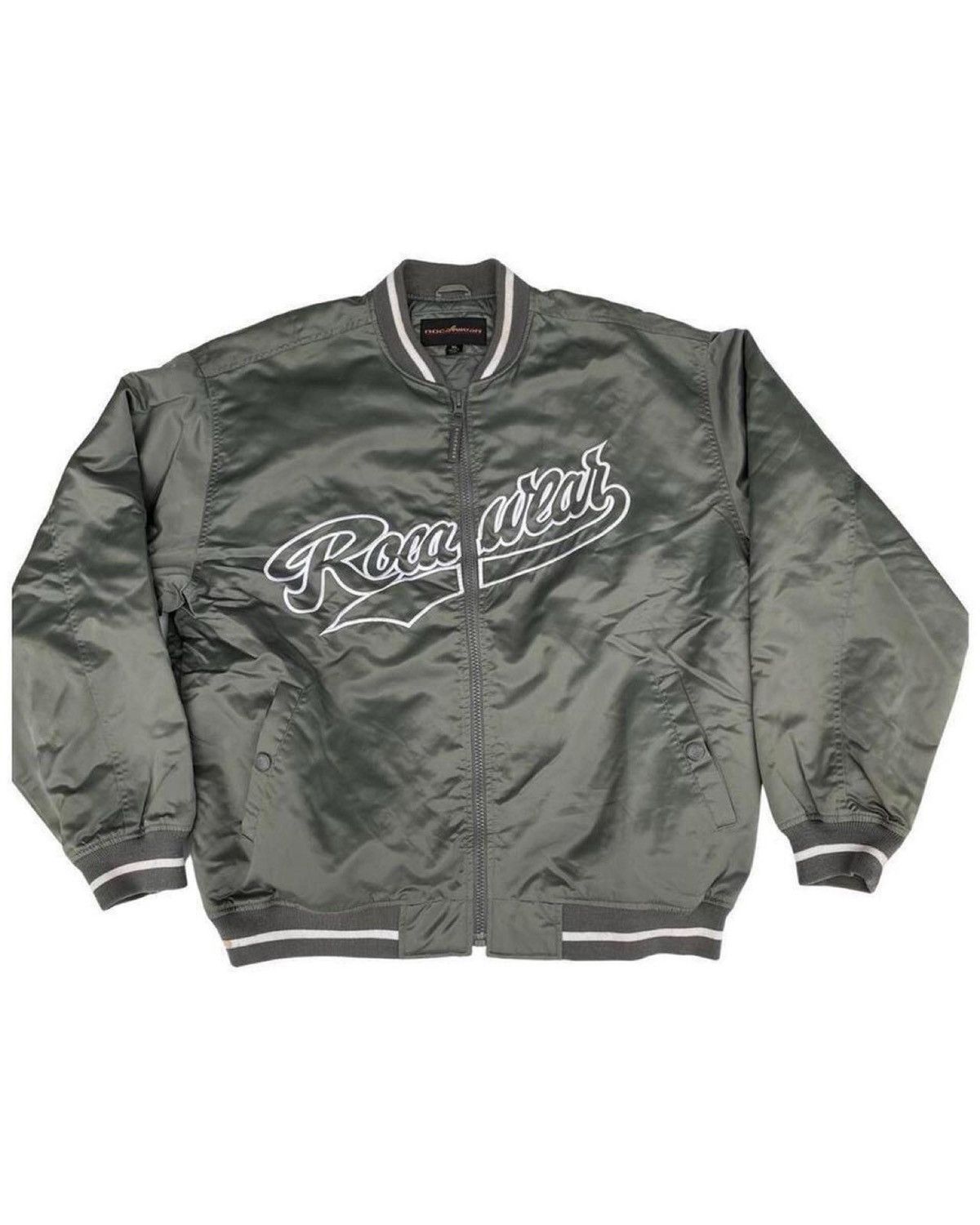 Rocawear Vtg 2000 s RocaWear Satin Bomber Jacket Retail Price 125 Grailed