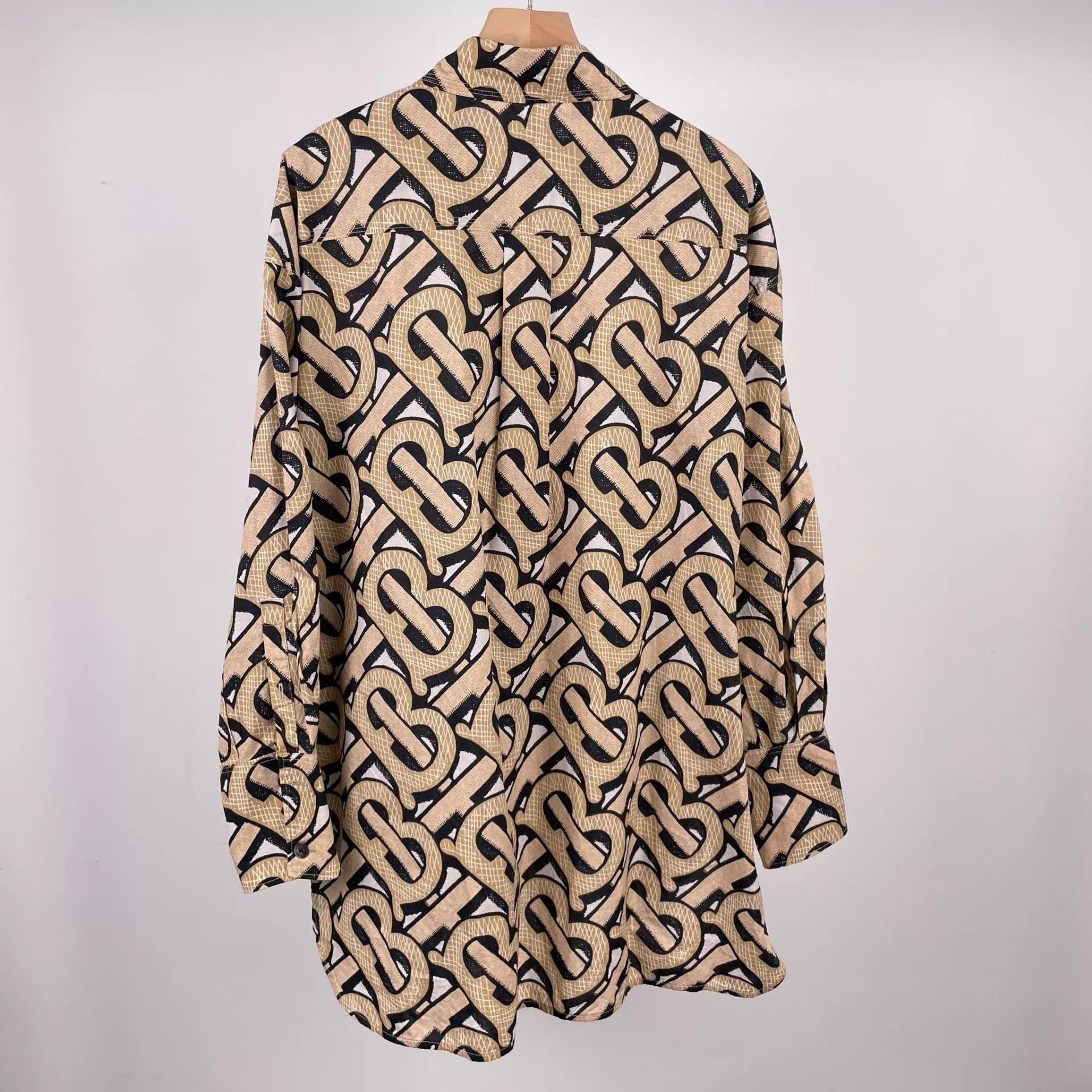 Burberry Burberry All-Over Logo Button-Up Shirt Size XXS / US 00 / IT 34 - 2 Thumbnail