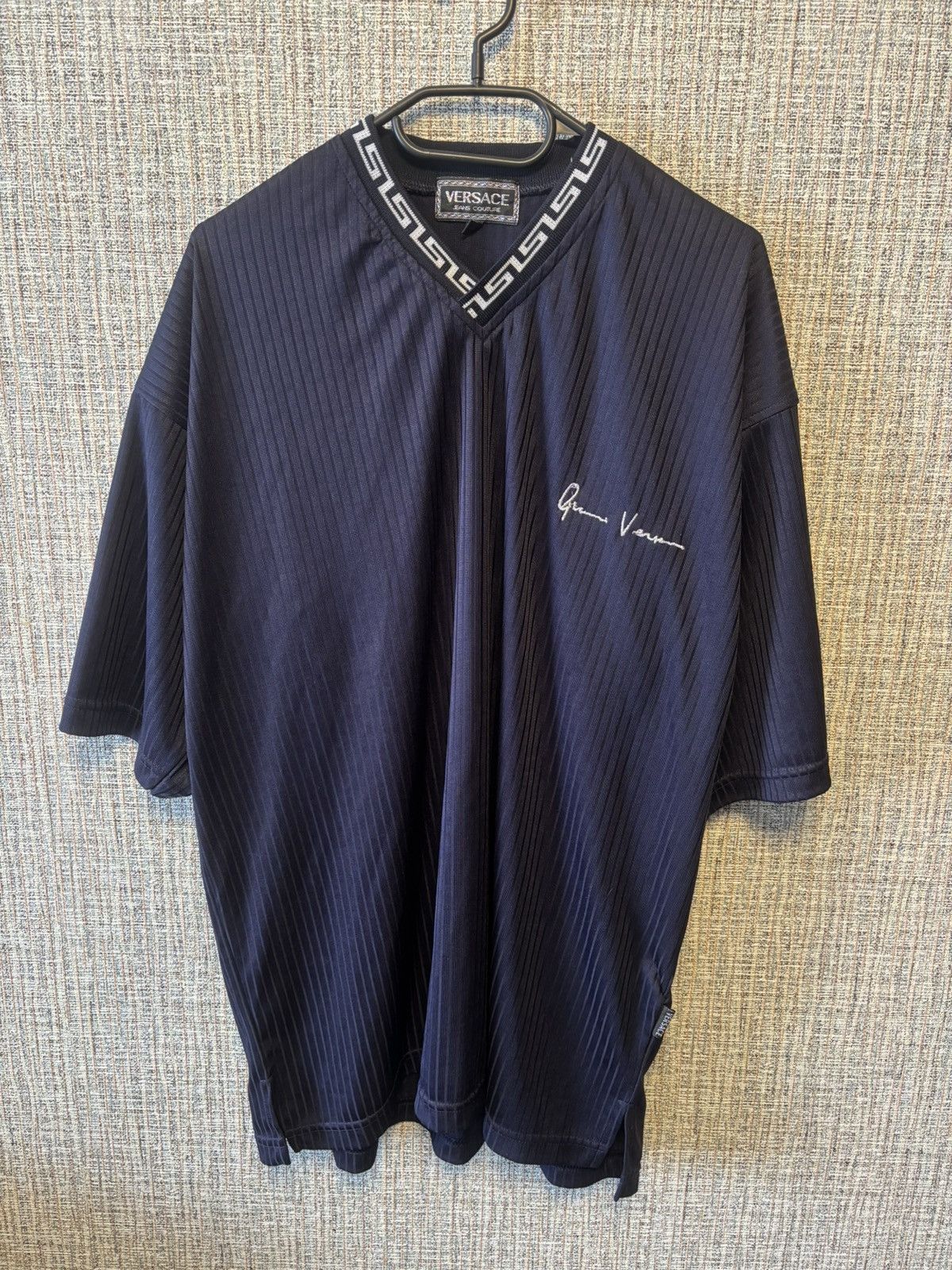 Versace Vintage 90s Gianni Versace Jeans Couture T-Shirt Size US XXL / EU 58 / 5 - 1 Thumbnail