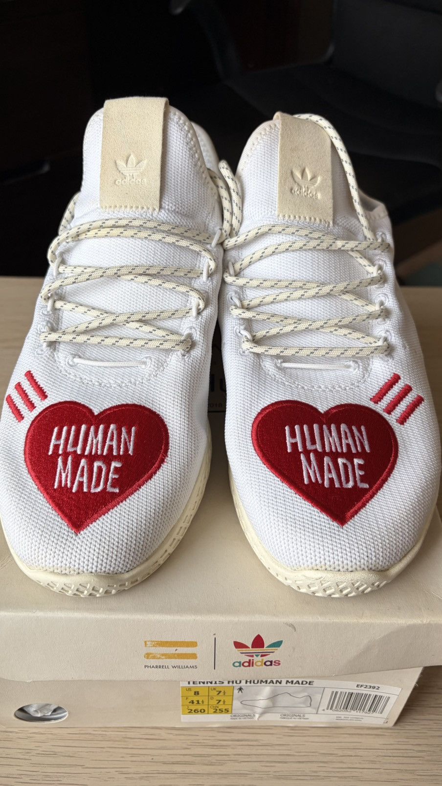 Adidas × Pharrell Adidas x Pharrell Williams Tennis HU Human Made White US 8 Size US 8 / EU 41 - 2 Thumbnail