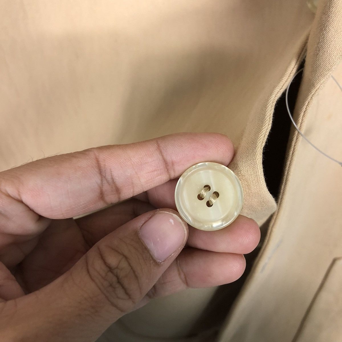 Japanese Brand Kenzo Paris Oversized Beige Cotton Blazer — Archival Look Size US M / EU 48-50 / 2 - 17 Thumbnail
