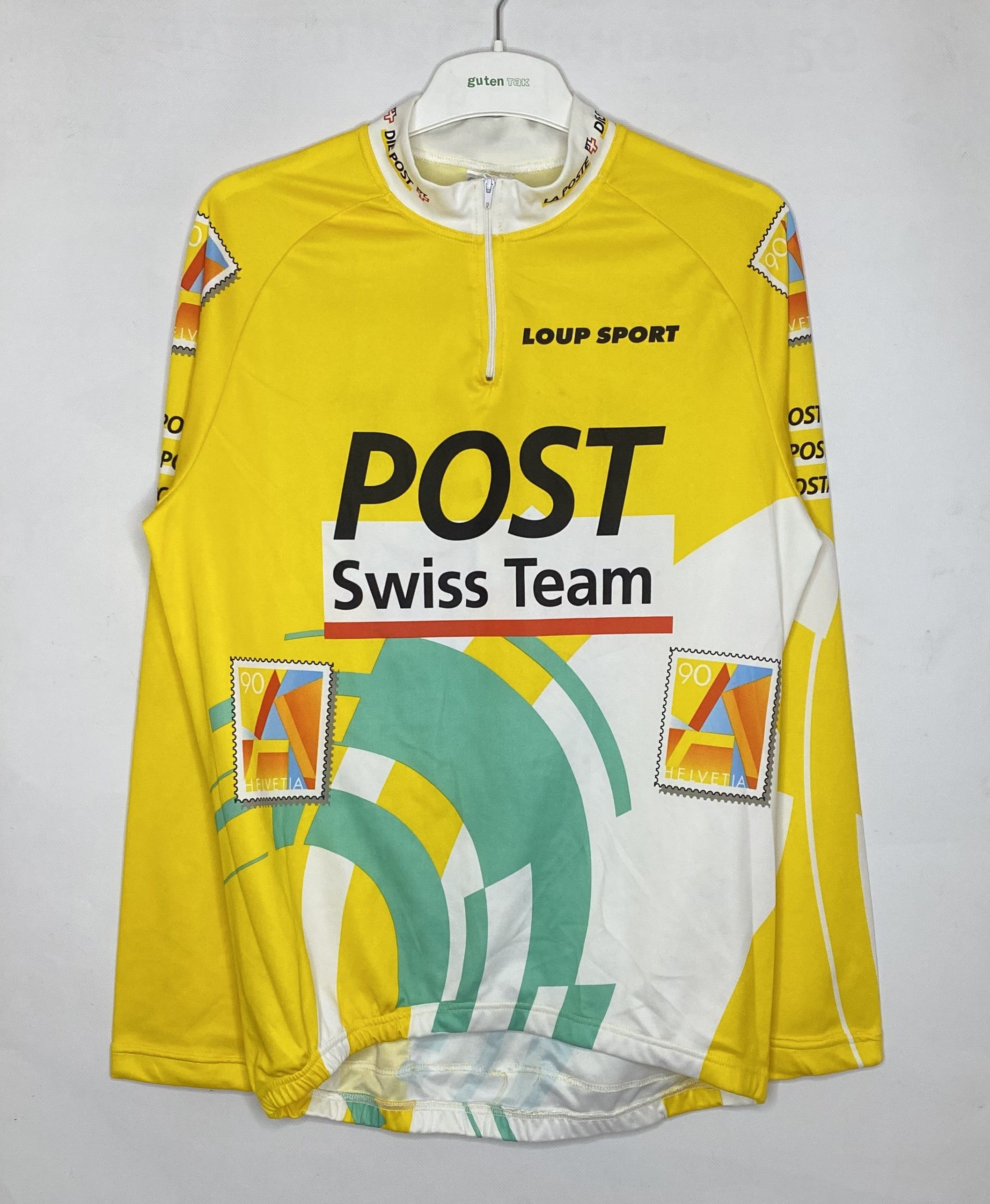 Vintage VINTAGE 90s POST SWISS TEAM CYCLING JERSEY SHIRT VELO Size US XXL / EU 58 / 5 - 1 Thumbnail