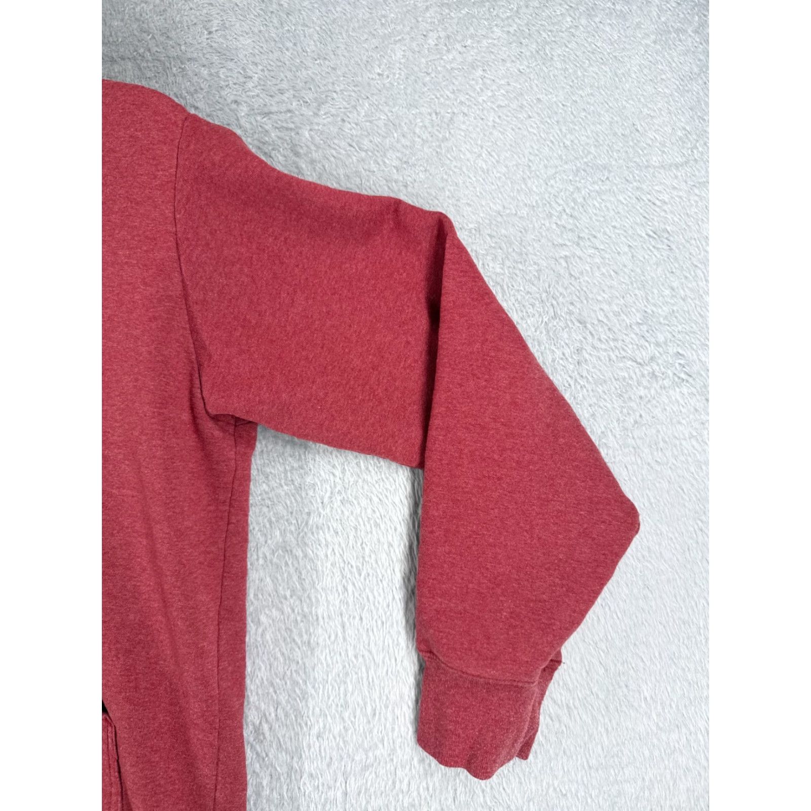 The North Face The North Face Men Hoodie Sweatshirt Pullover Red M Cotton Jersey Pocket Logo Regular Size - Shirt? Size US M / EU 48-50 / 2 - 2 Thumbnail