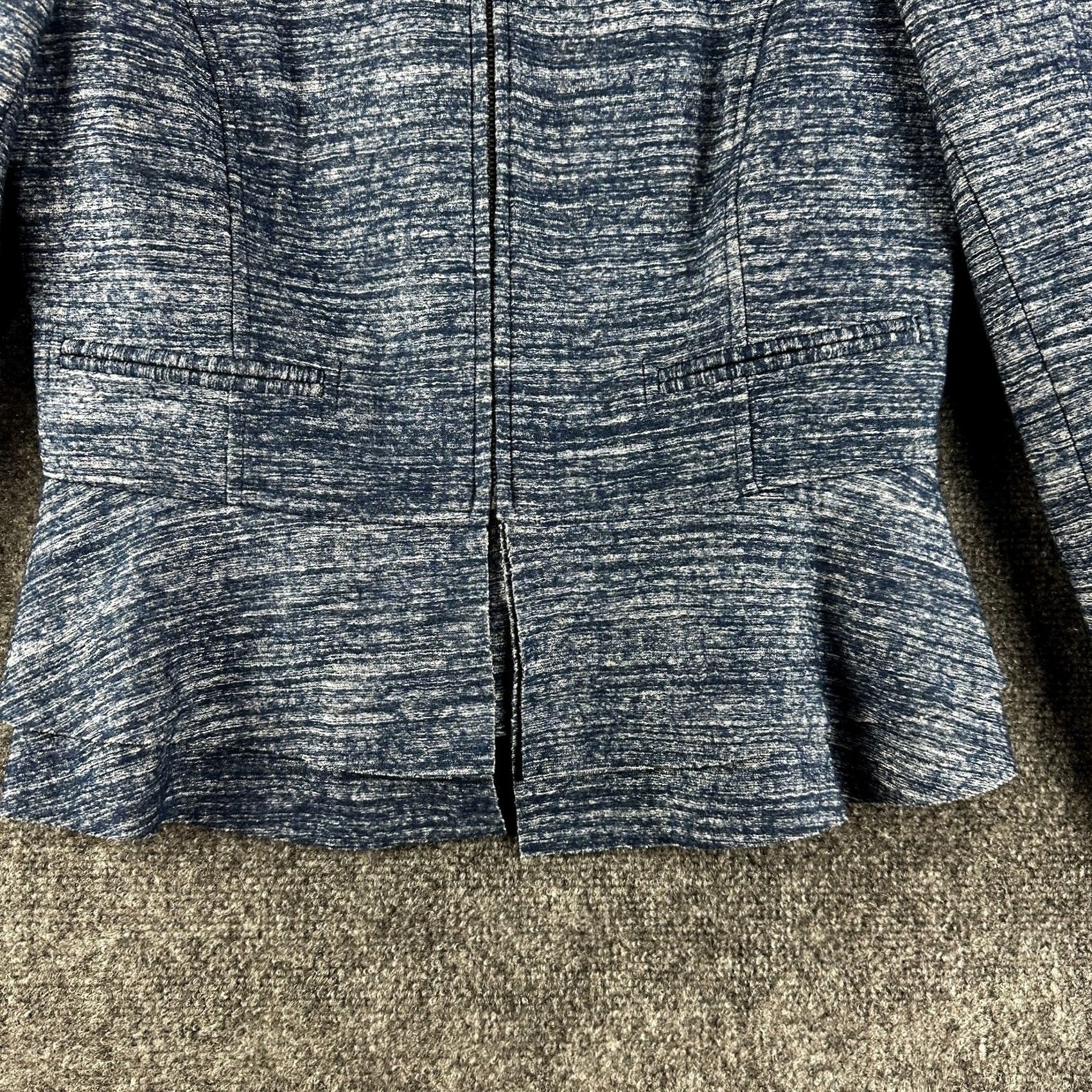 Banana Republic Banana Republic Cardigan Sweater Women 2 Blue Lined Fluted Hem Knit Regular Size 2 Dressy Casual Modern Classic Size XS / US 0-2 / IT 36-38 - 2 Thumbnail