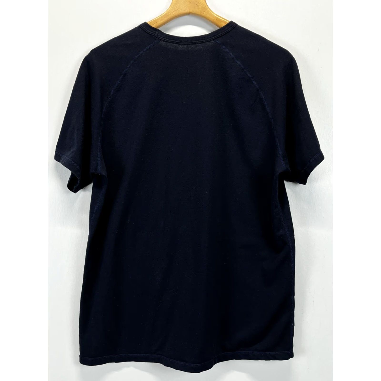 Vintage BYLT T-Shirt Crew Neck Men L Dark Navy Short Sleeve Cotton Blend Solid Basic Staple Capsule Size US L / EU 52-54 / 3 - 2 Thumbnail